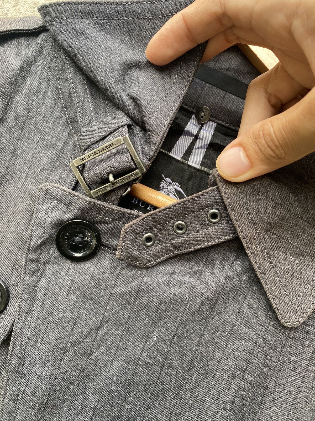 Burberry × Vintage Burberry Black Label Trench Coat Single Breasted Jacket Size US L / EU 52-54 / 3 - 7 Thumbnail