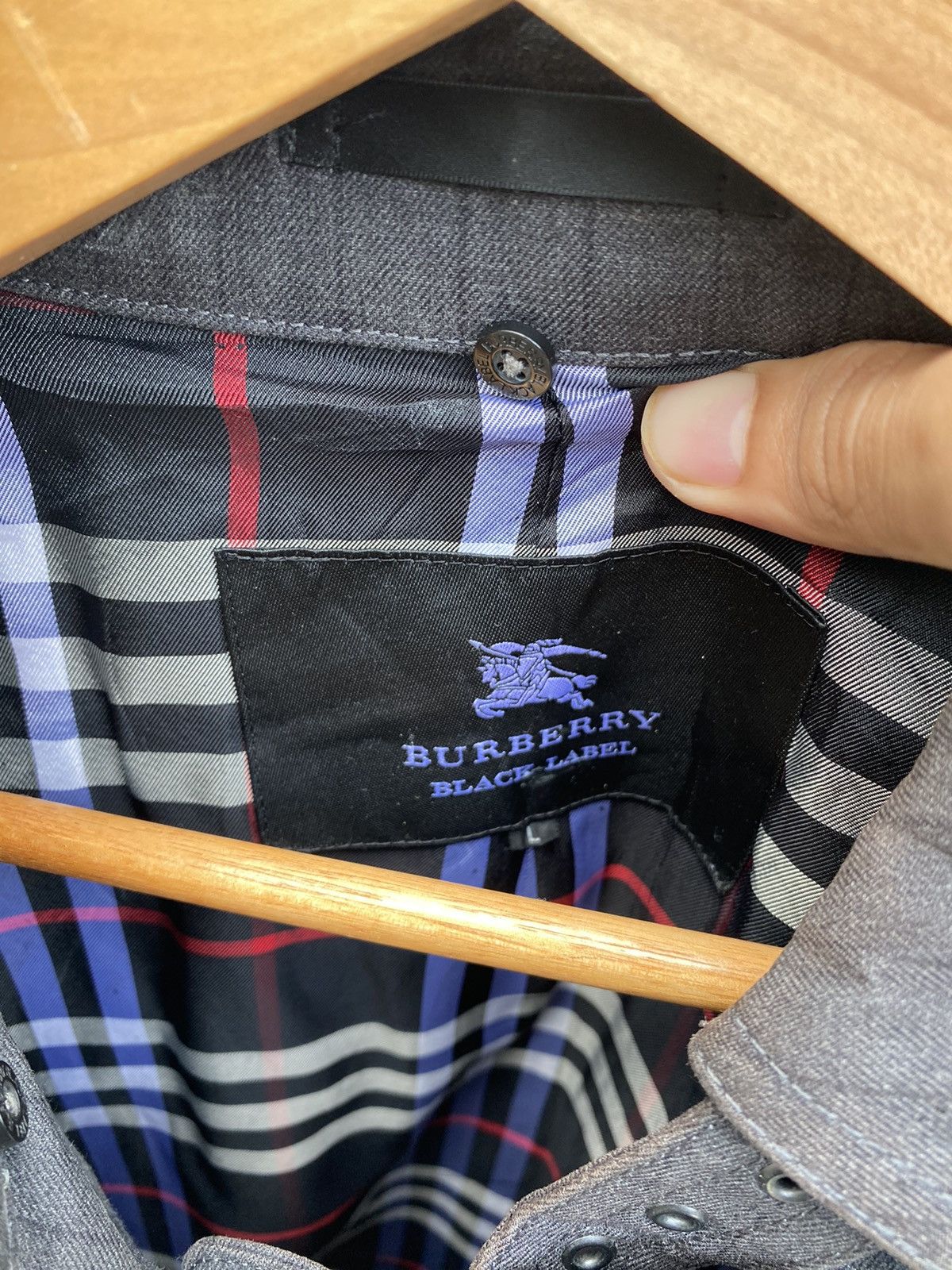 Burberry × Vintage Burberry Black Label Trench Coat Single Breasted Jacket Size US L / EU 52-54 / 3 - 8 Thumbnail