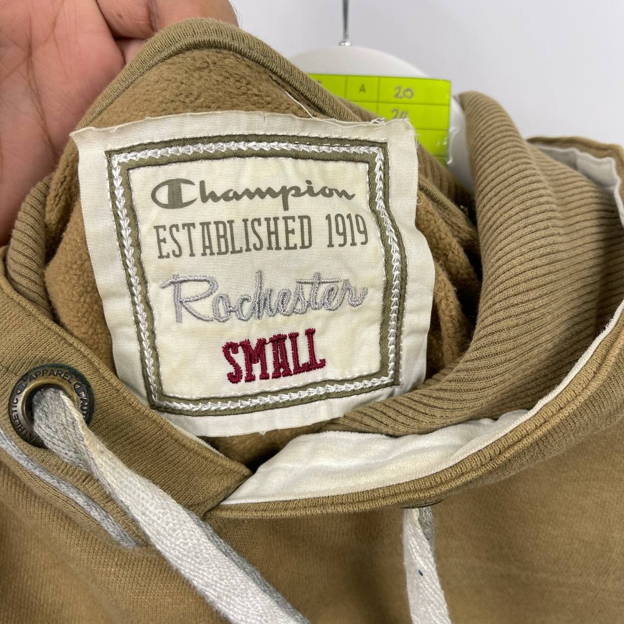 Vtg Champion Established 1919 Embroidered Logo Hoodie Jacket