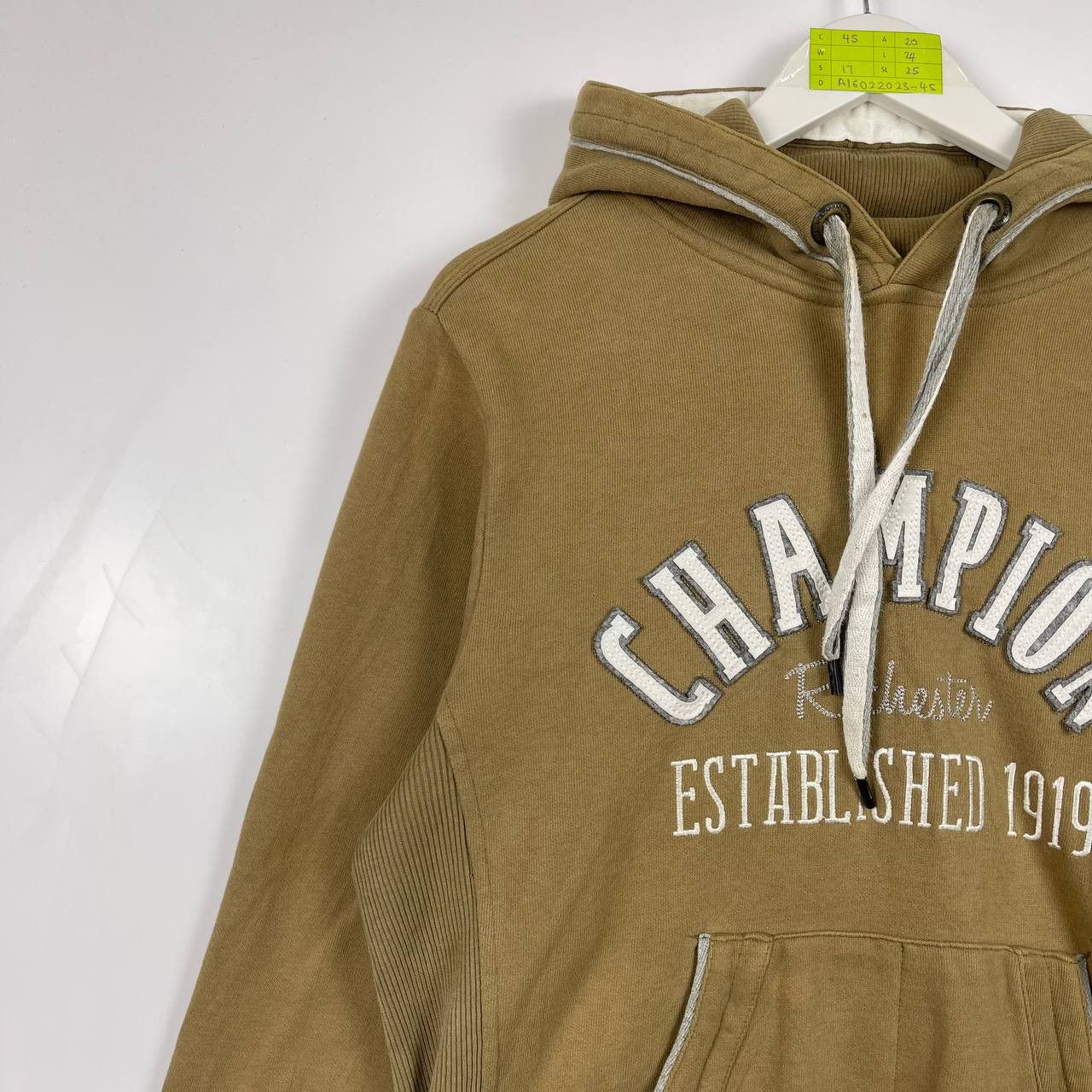 Vtg Champion Established 1919 Embroidered Logo Hoodie Jacket
