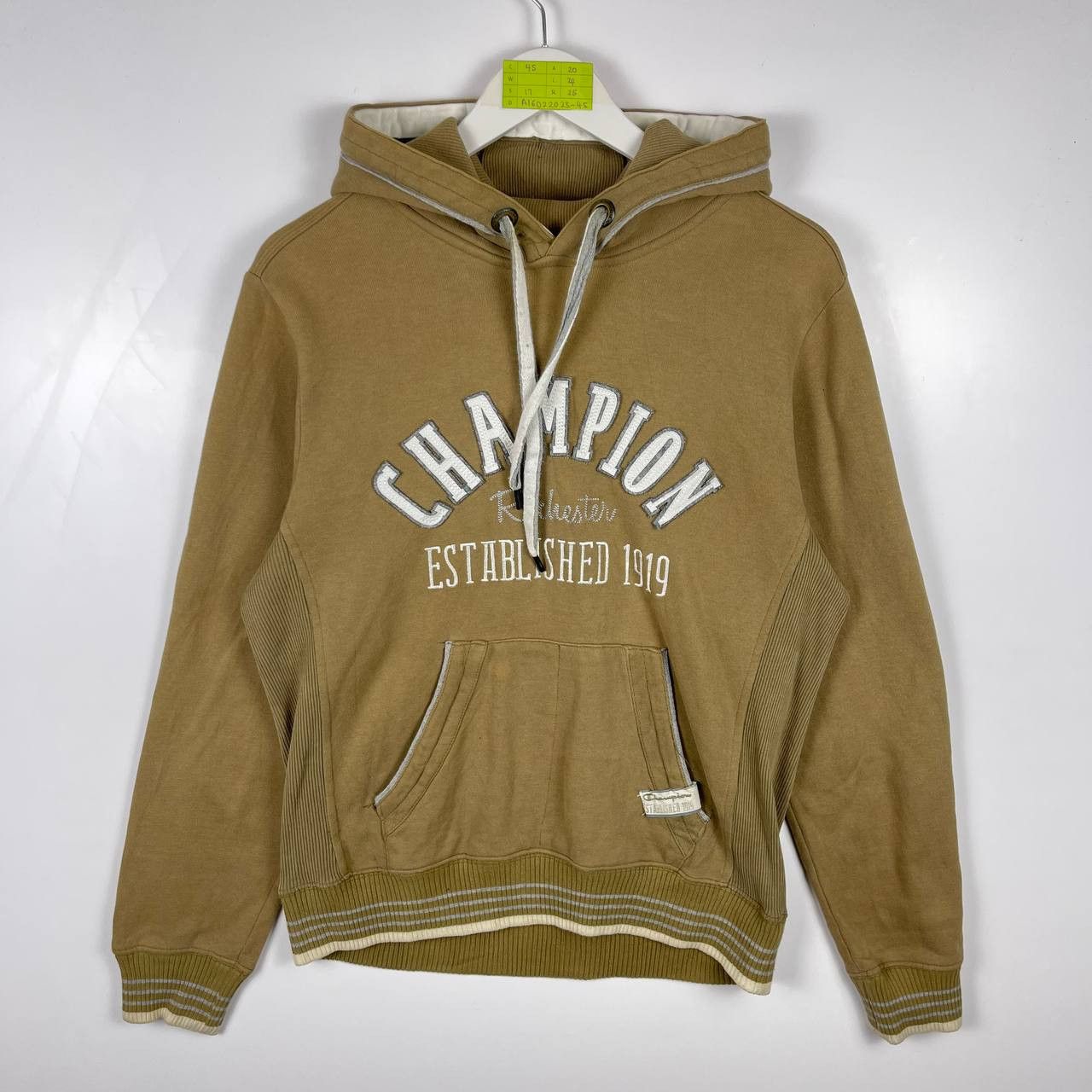 Vtg Champion Established 1919 Embroidered Logo Hoodie Jacket