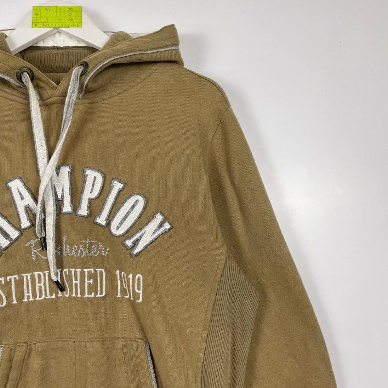 Vtg Champion Established 1919 Embroidered Logo Hoodie Jacket