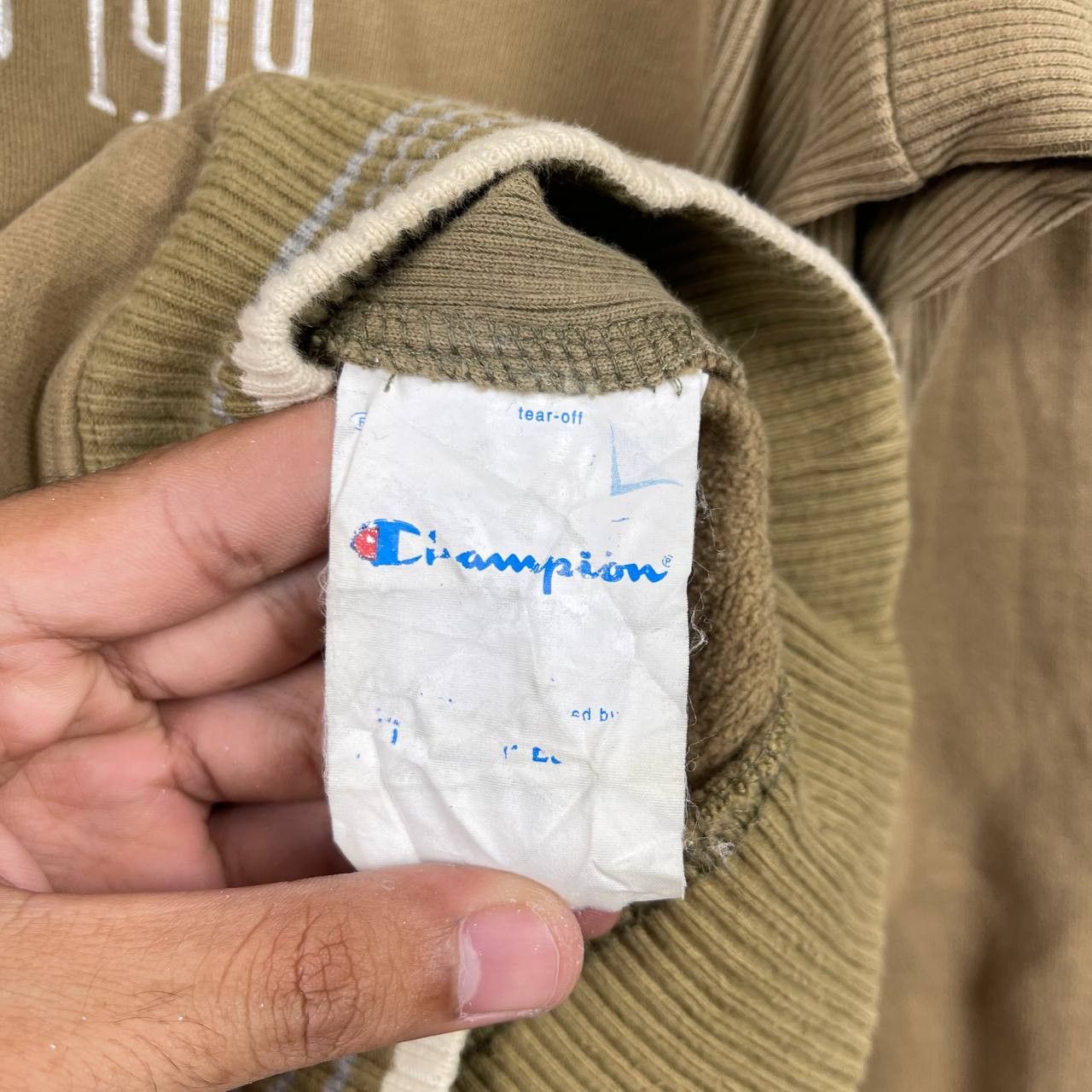 Vtg Champion Established 1919 Embroidered Logo Hoodie Jacket