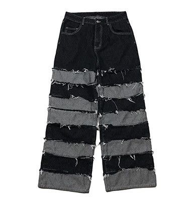 Other Tassel Pants Wide Leg Hip Hop Lazy Wind Pants Size US 31 - 2 Thumbnail