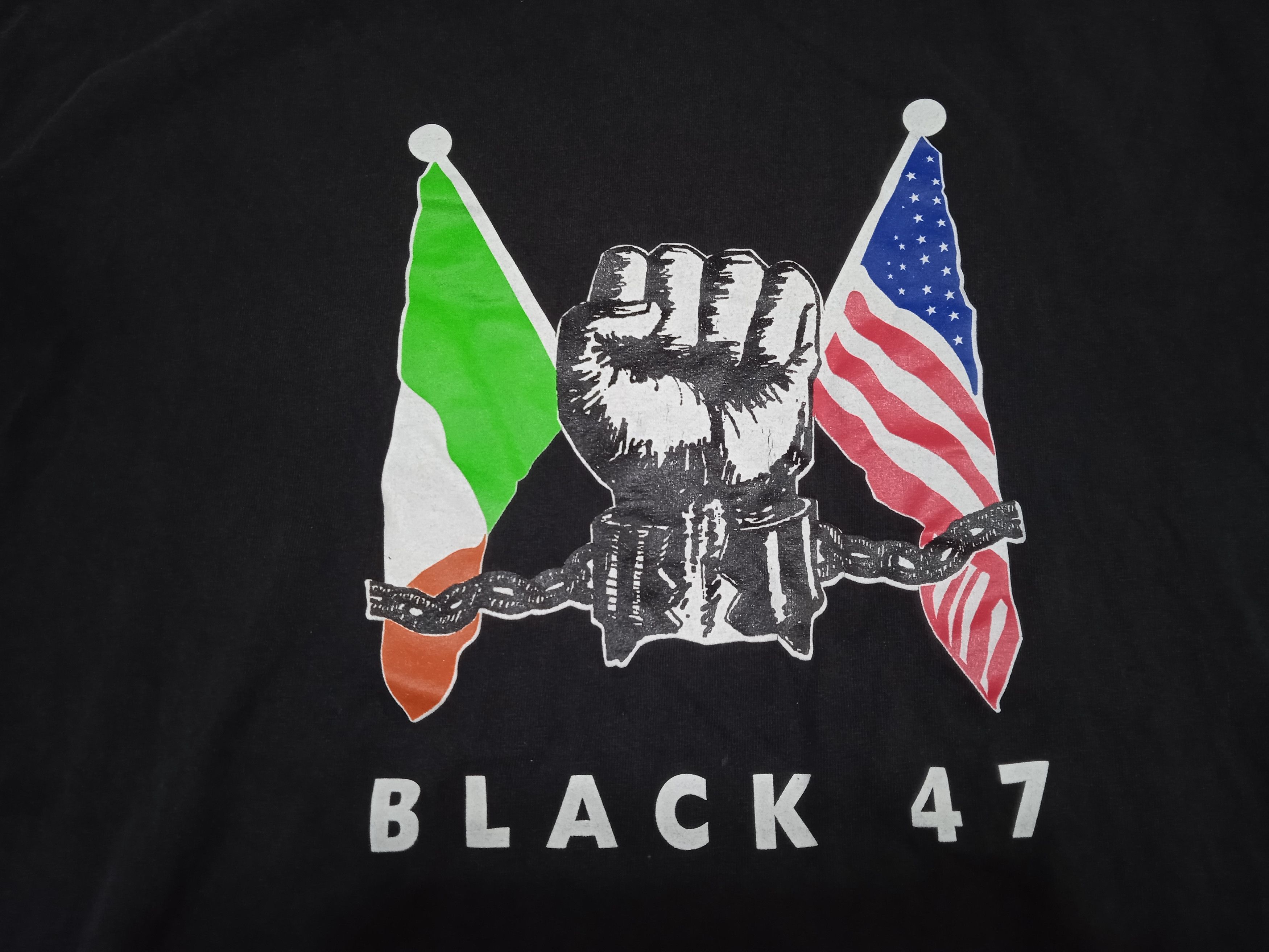 Band Tees Vintage 2000s Black 47 T-Shirt Y2K Size US L / EU 52-54 / 3 - 4 Thumbnail