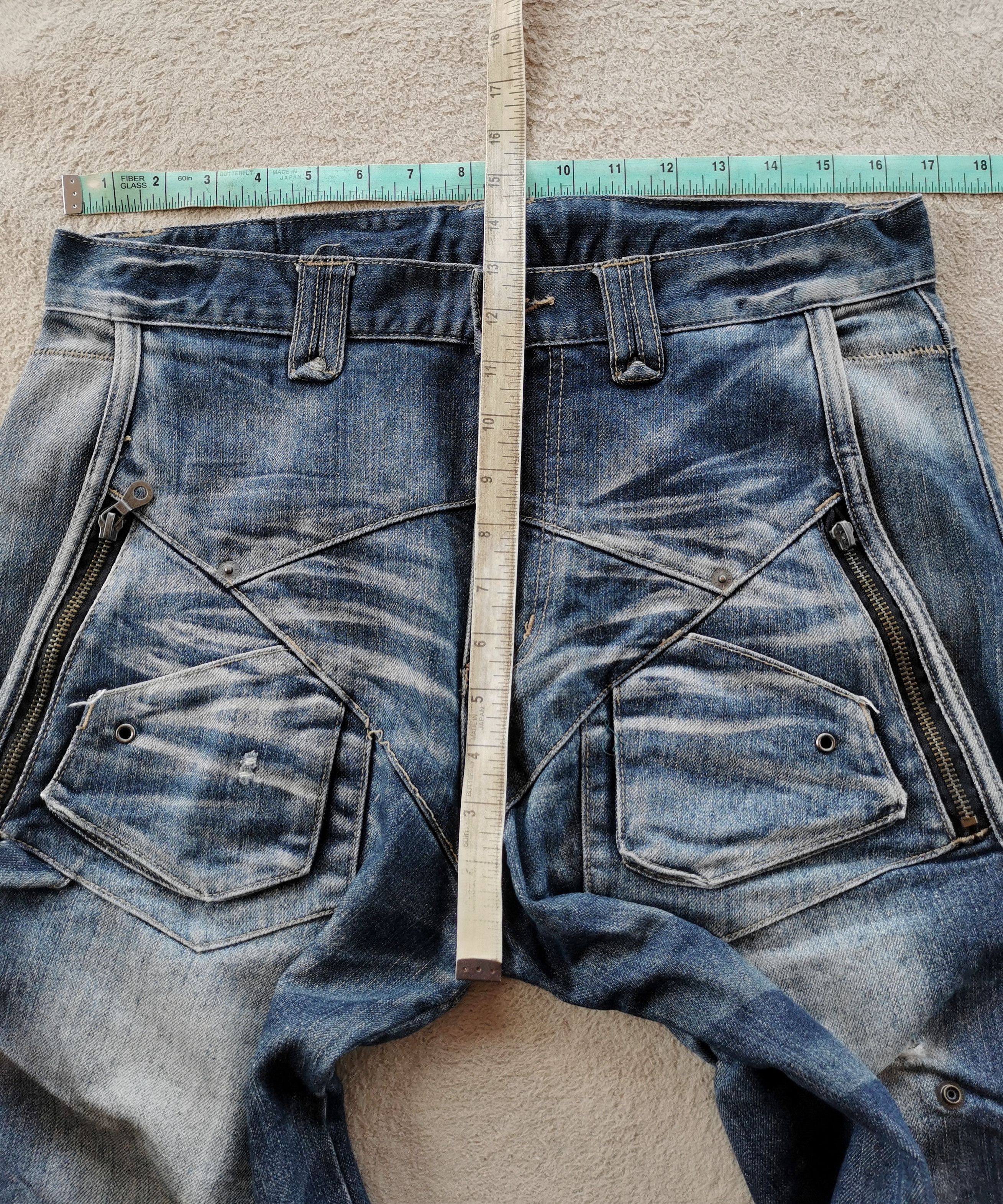 PPFM PPFM Eastern Rock Destruct & Deconstruct Denim Jeans Size US 33 - 11 Thumbnail