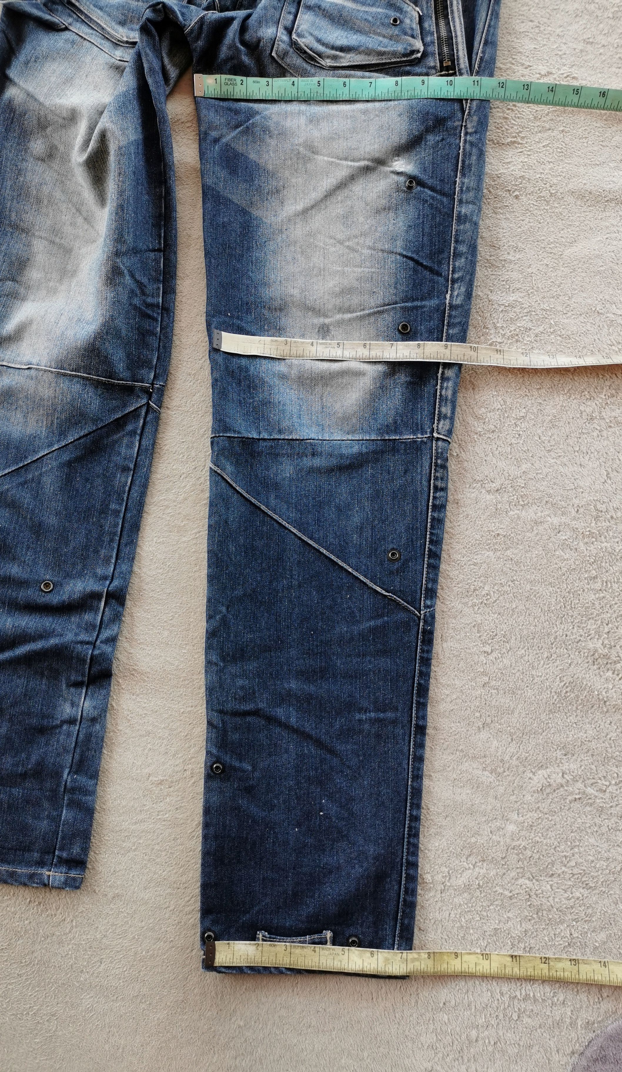 PPFM PPFM Eastern Rock Destruct & Deconstruct Denim Jeans Size US 33 - 12 Thumbnail