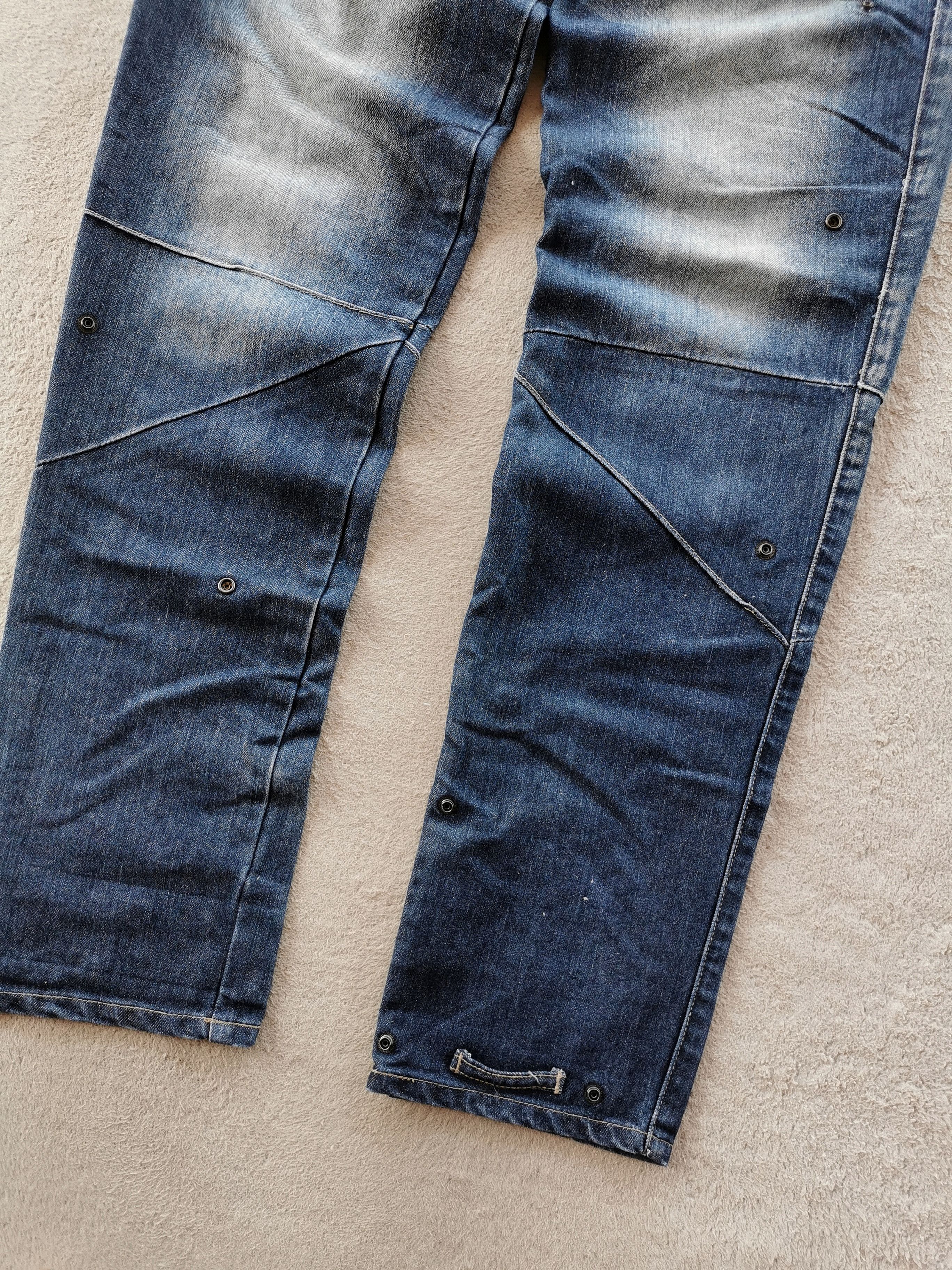 PPFM PPFM Eastern Rock Destruct & Deconstruct Denim Jeans Size US 33 - 4 Thumbnail