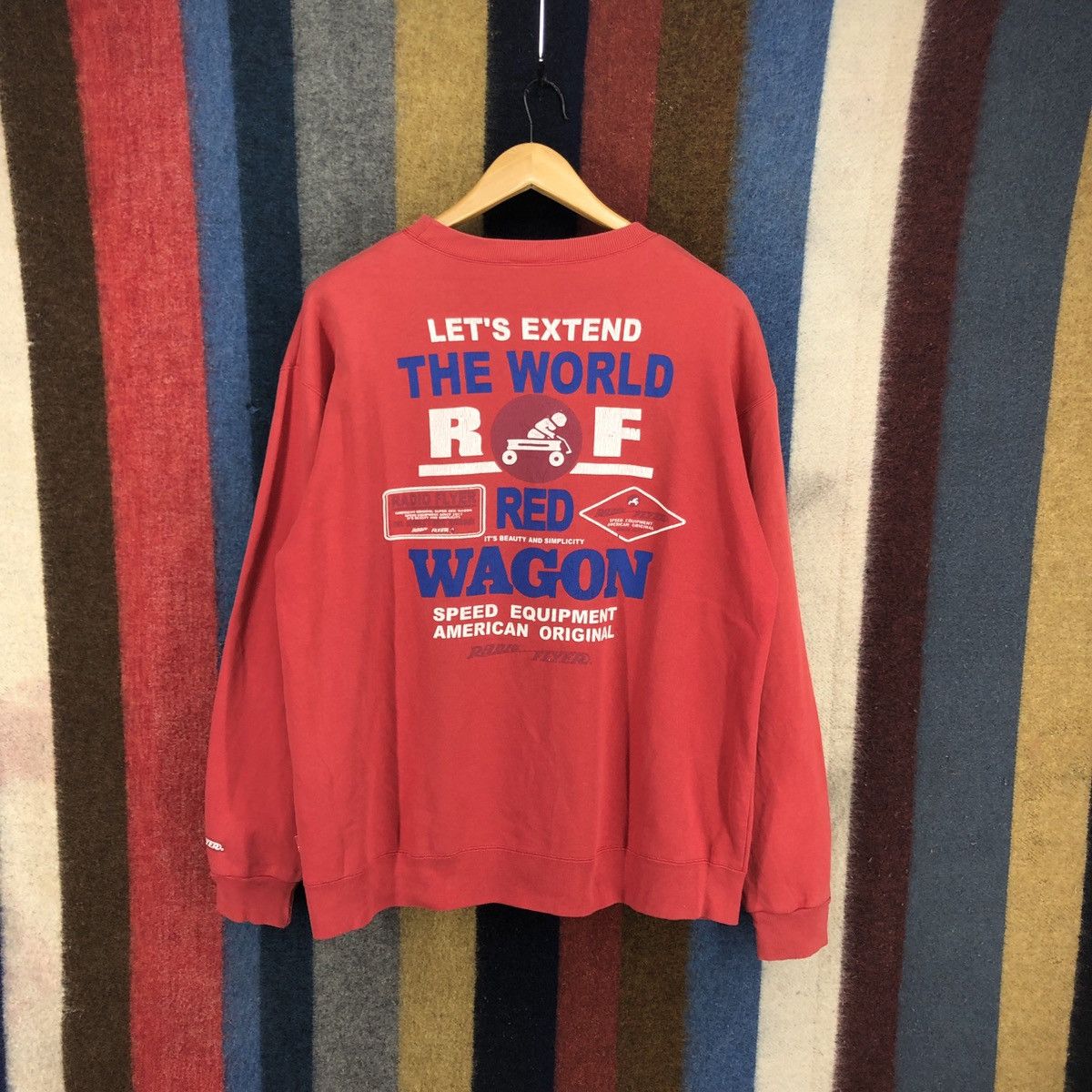Japanese Brand RADIO FLYER RED WAGON Crew Neck Sweatshirt #2821-103 Size US L / EU 52-54 / 3 - 1 Thumbnail