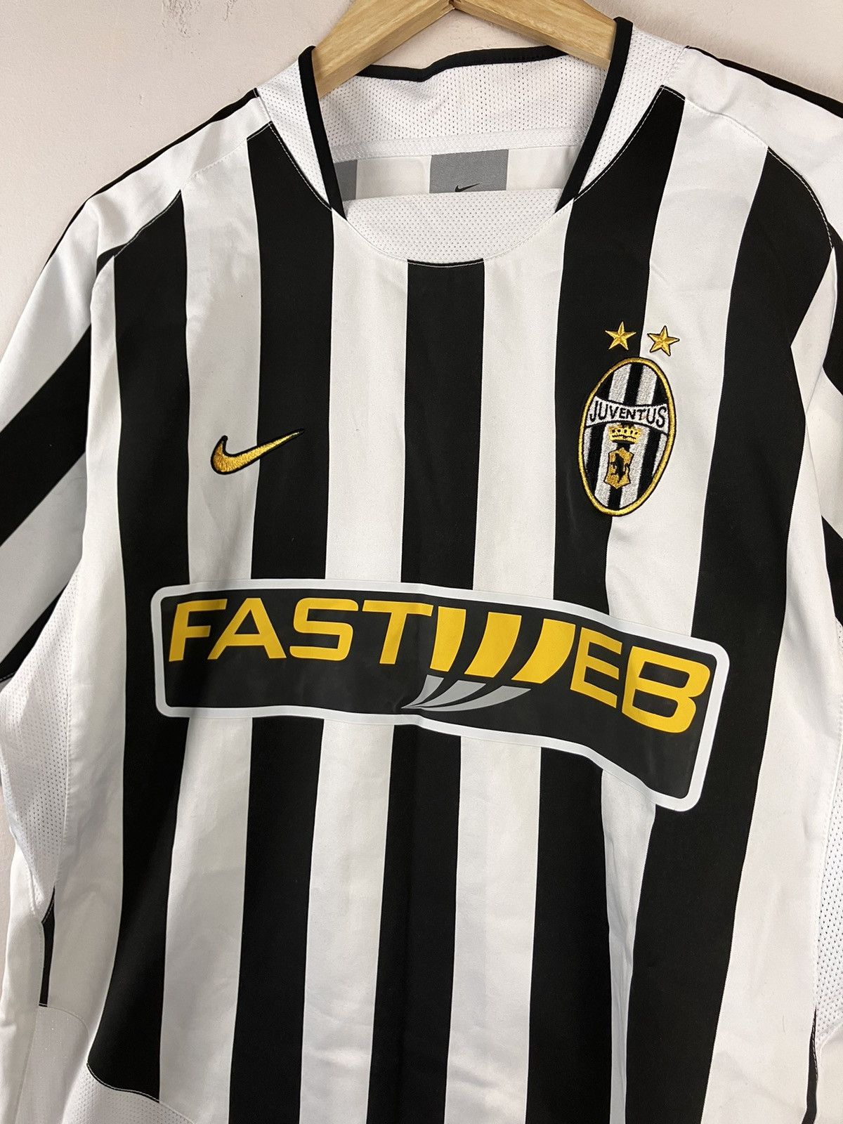 Nike × Vintage Nike Vintage Juventus 11 Nedved Stripe Soccer Jersey Size US M / EU 48-50 / 2 - 5 Thumbnail