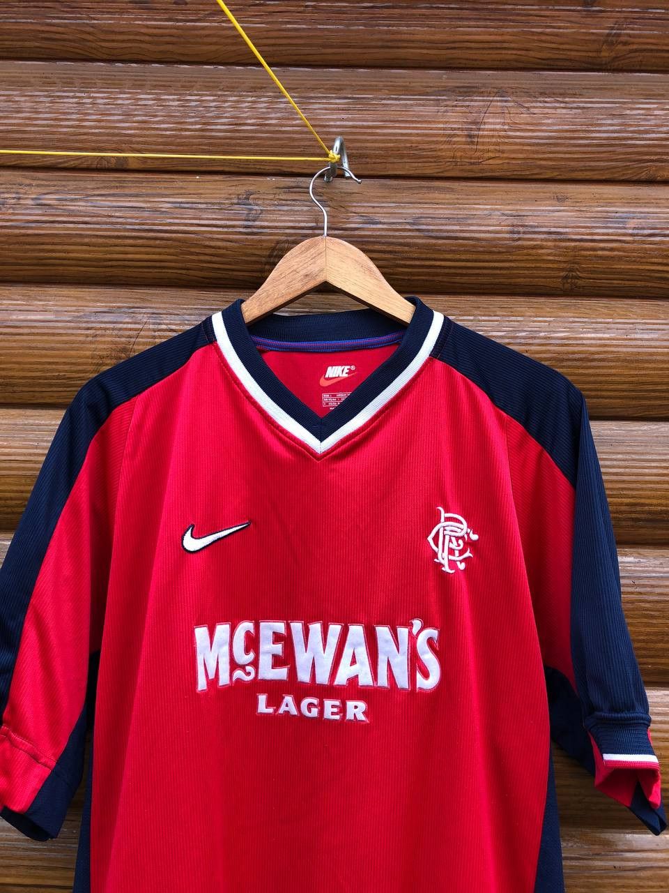 Nike × Vintage Vintage Nike GLASGOW RANGERS Away Shirt Jersey Scotland Size US L / EU 52-54 / 3 - 2 Thumbnail