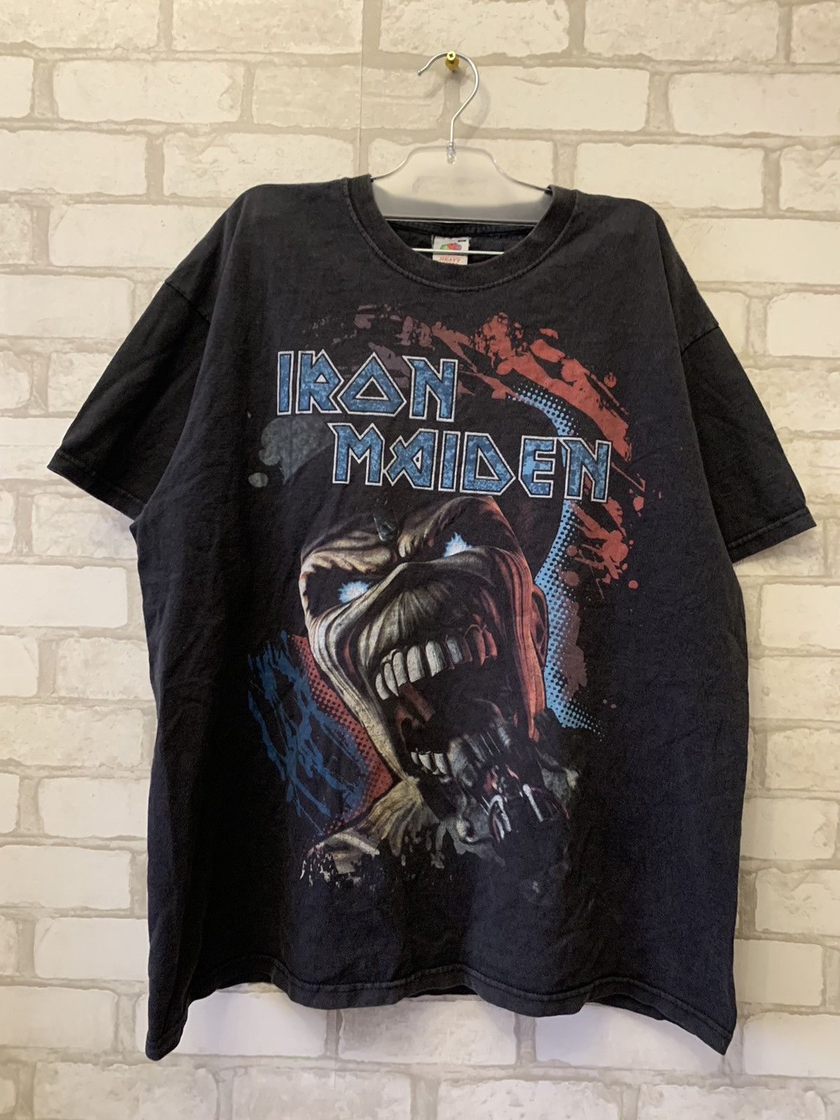 Iron maiden vintage band tee big logo