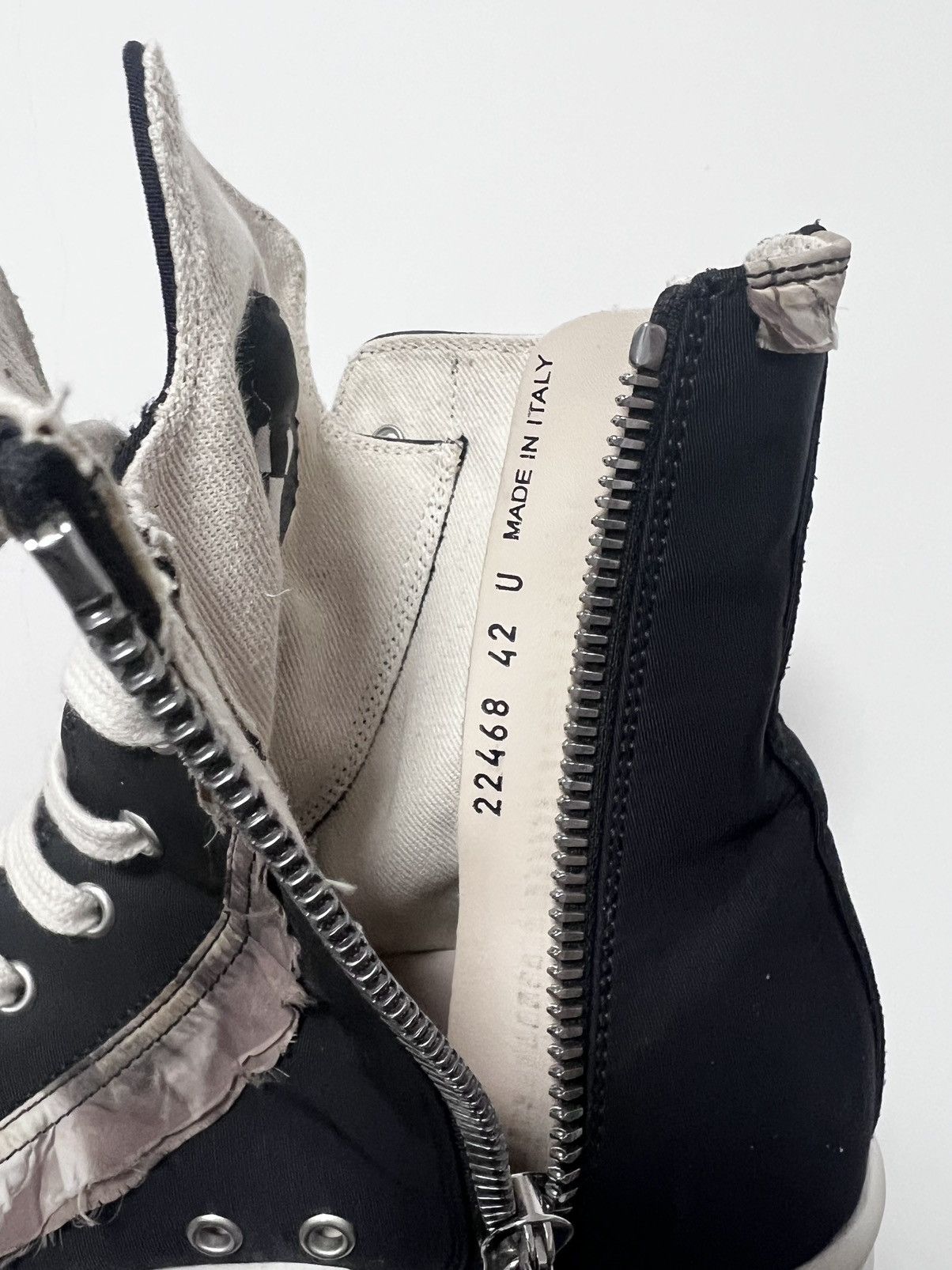 Rick Owens Drkshdw Rick owens drkshdw ramones high top sneakers sz42 Size US 9 / EU 42 - 9 Thumbnail