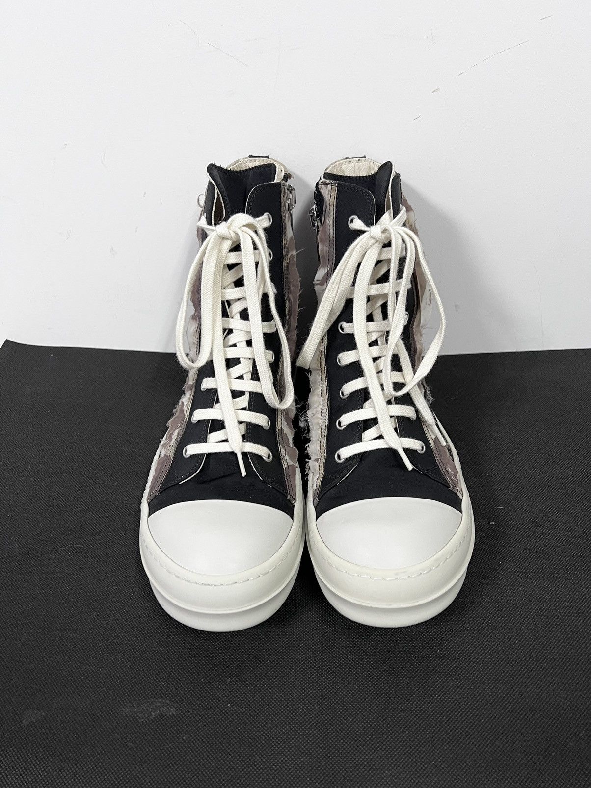 Rick Owens Drkshdw Rick owens drkshdw ramones high top sneakers sz42 Size US 9 / EU 42 - 3 Thumbnail