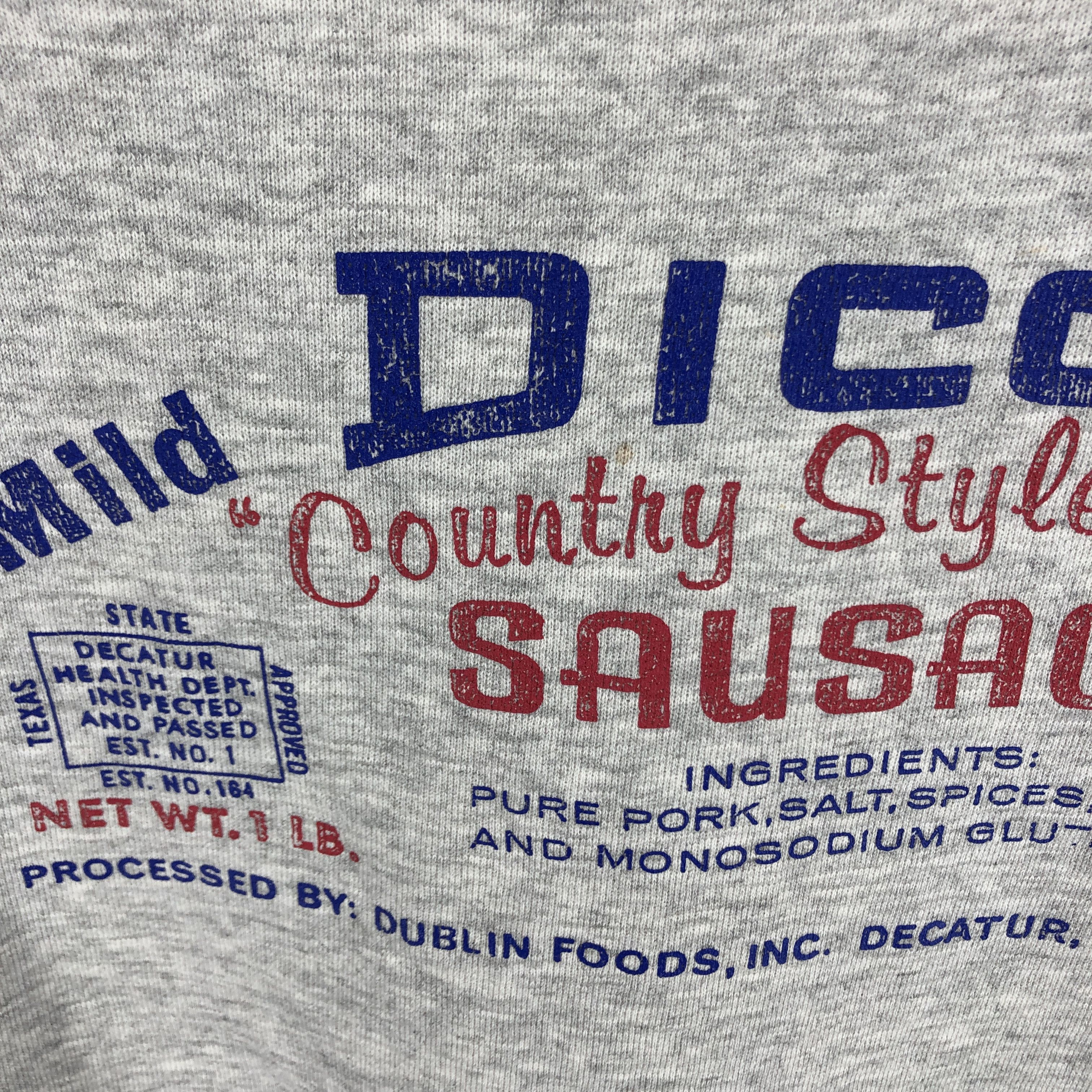 Vintage 90s Sausage Recipes by DISCUSS ATHLETIC Sweatshirt #0419/R Size US M / EU 48-50 / 2 - 5 Thumbnail