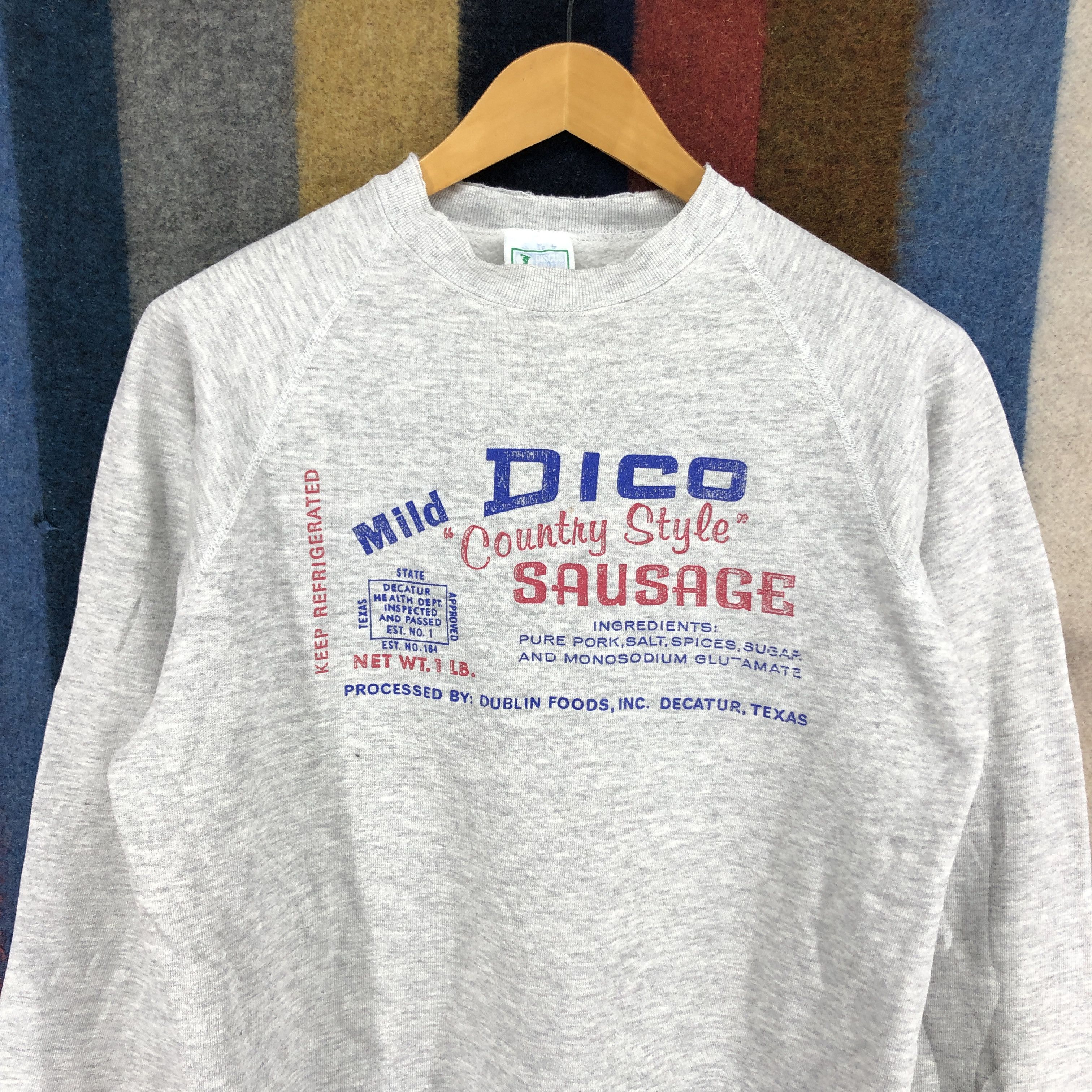 Vintage 90s Sausage Recipes by DISCUSS ATHLETIC Sweatshirt #0419/R Size US M / EU 48-50 / 2 - 2 Thumbnail
