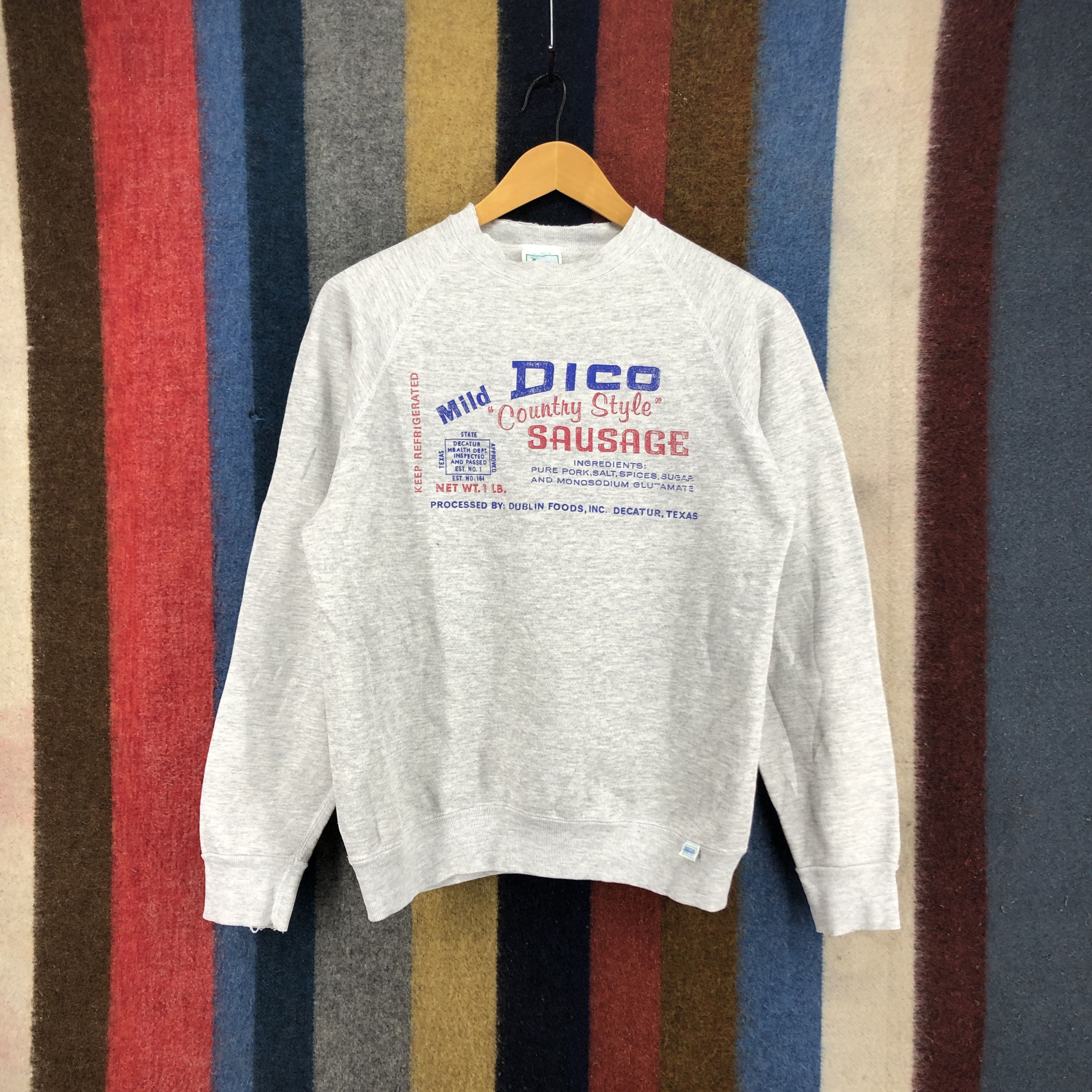 Vintage 90s Sausage Recipes by DISCUSS ATHLETIC Sweatshirt #0419/R Size US M / EU 48-50 / 2 - 1 Thumbnail