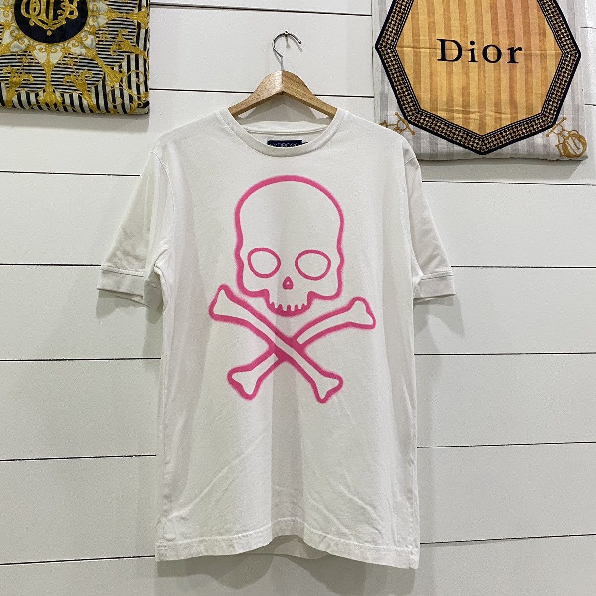 HYDROGEN × If Six Was Nine × Le Grande Bleu (L.G.B.) Hydrogen Pink Skull Tee Tshirt Number Nine Style Size US M / EU 48-50 / 2 - 2 Thumbnail