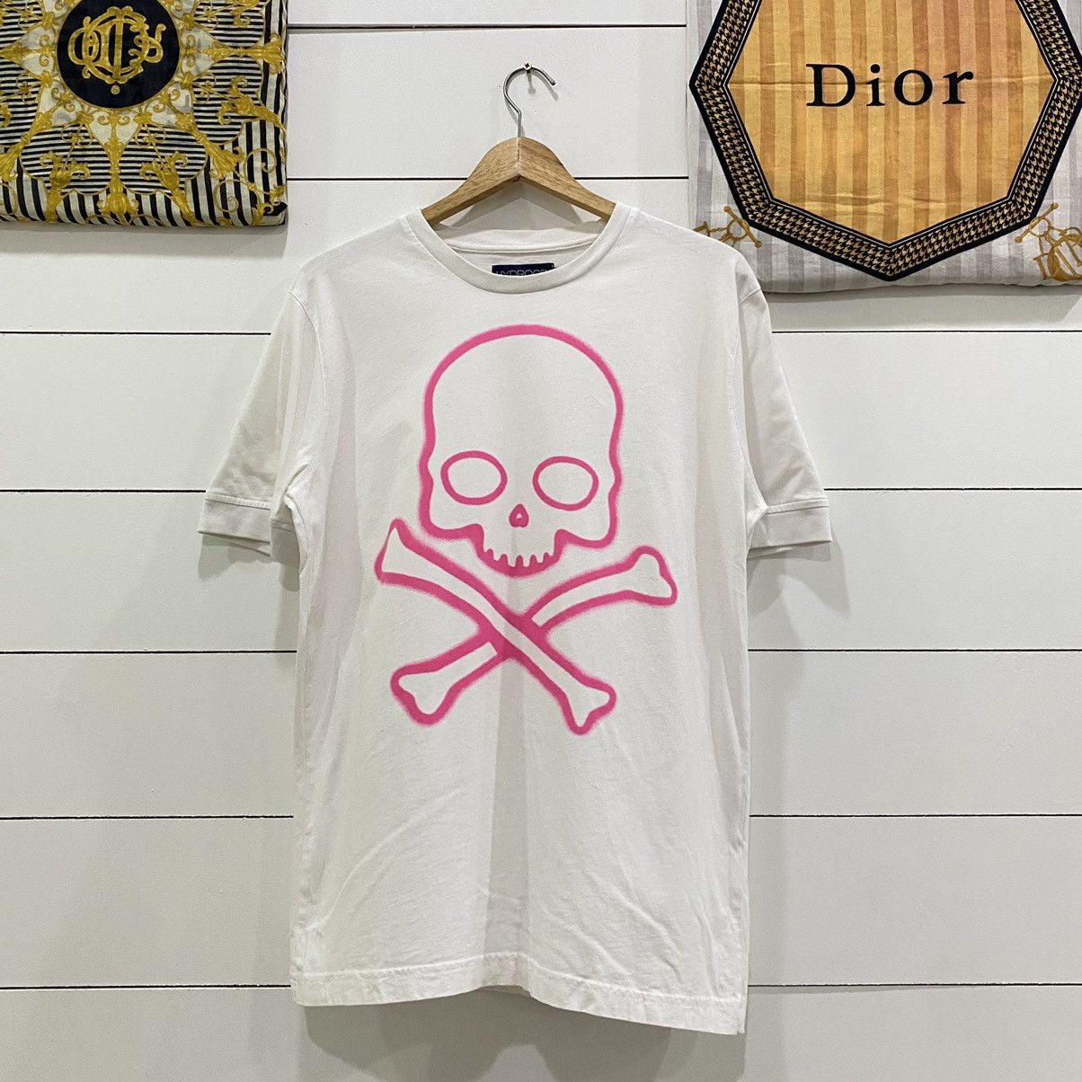 HYDROGEN × If Six Was Nine × Le Grande Bleu (L.G.B.) Hydrogen Pink Skull Tee Tshirt Number Nine Style Size US M / EU 48-50 / 2 - 1 Thumbnail