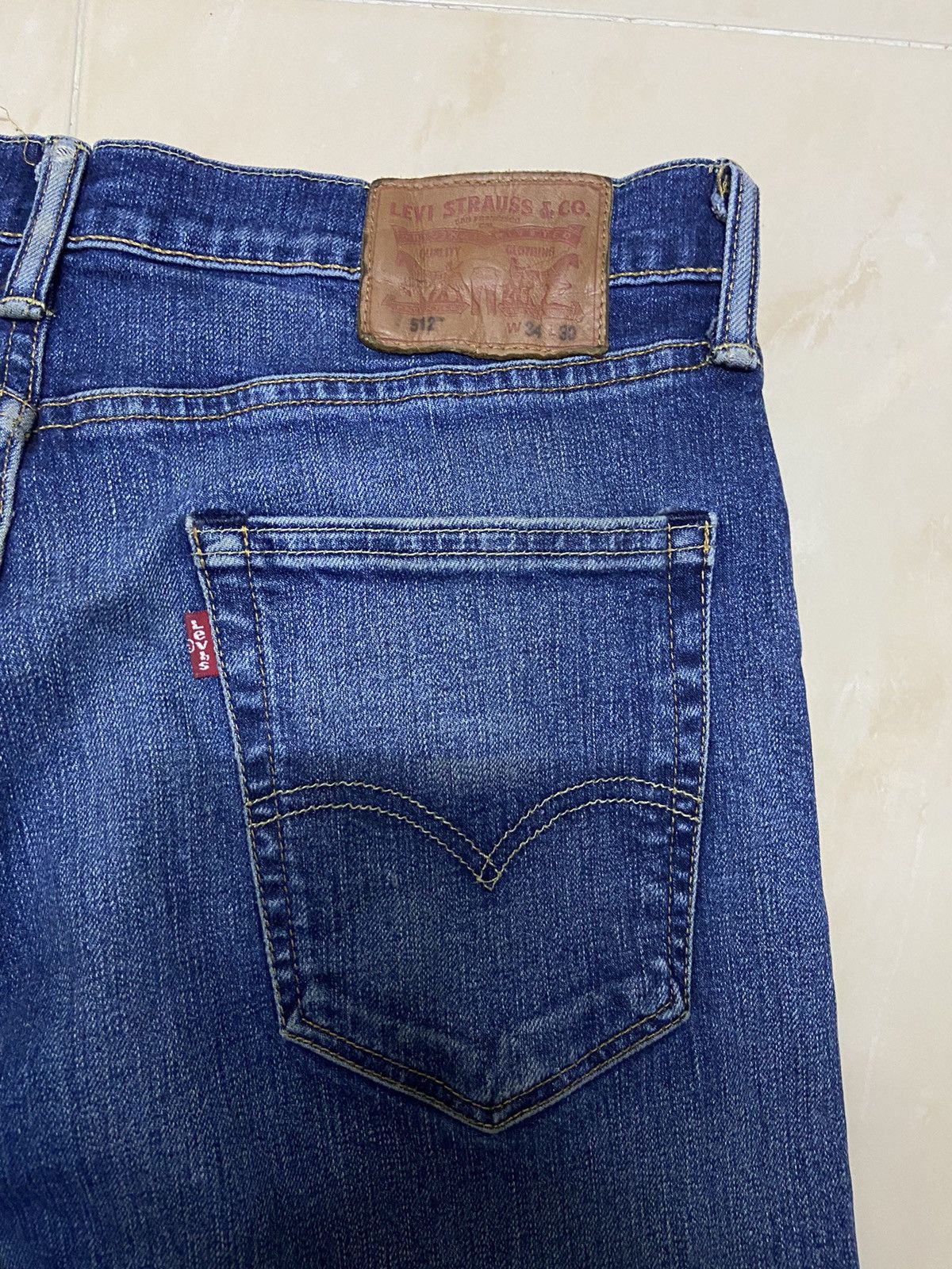 Levi's Vintage 512 Jeans Levis W34 dark blue Size US 34 / EU 50 - 7 Thumbnail