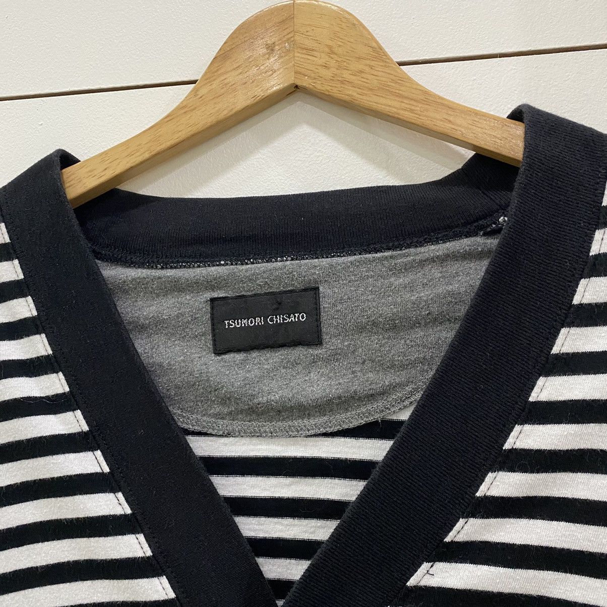 Issey Miyake × Japanese Brand × Tsumori Chisato Tsumori Chisato By Issey Miyake Striped Patchwork Cardigan Size US XS / EU 42 / 0 - 6 Thumbnail
