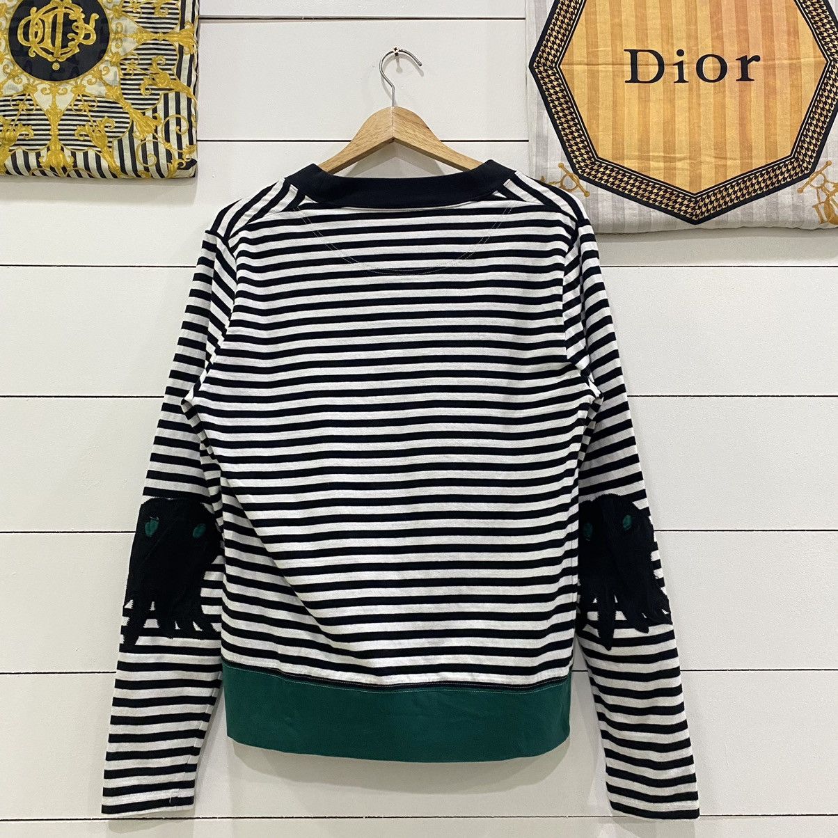 Issey Miyake × Japanese Brand × Tsumori Chisato Tsumori Chisato By Issey Miyake Striped Patchwork Cardigan Size US XS / EU 42 / 0 - 2 Thumbnail