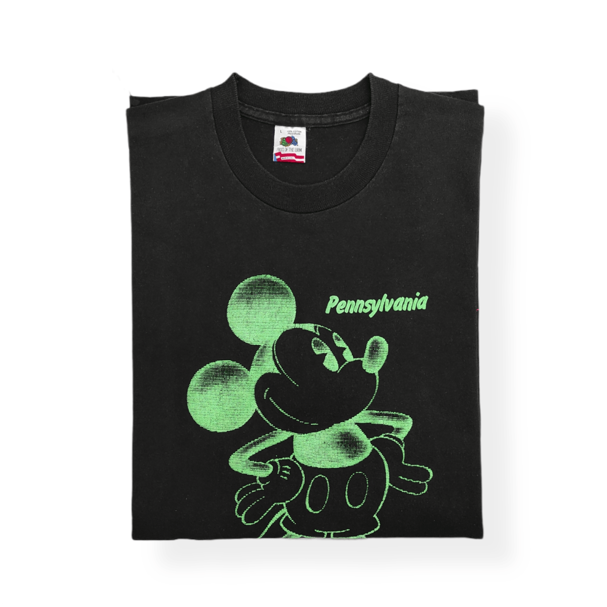 Mickey Mouse × Vintage Vintage 90's The Walt Disney Pennsylvania Mickey AOP tee Size US L / EU 52-54 / 3 - 7 Thumbnail