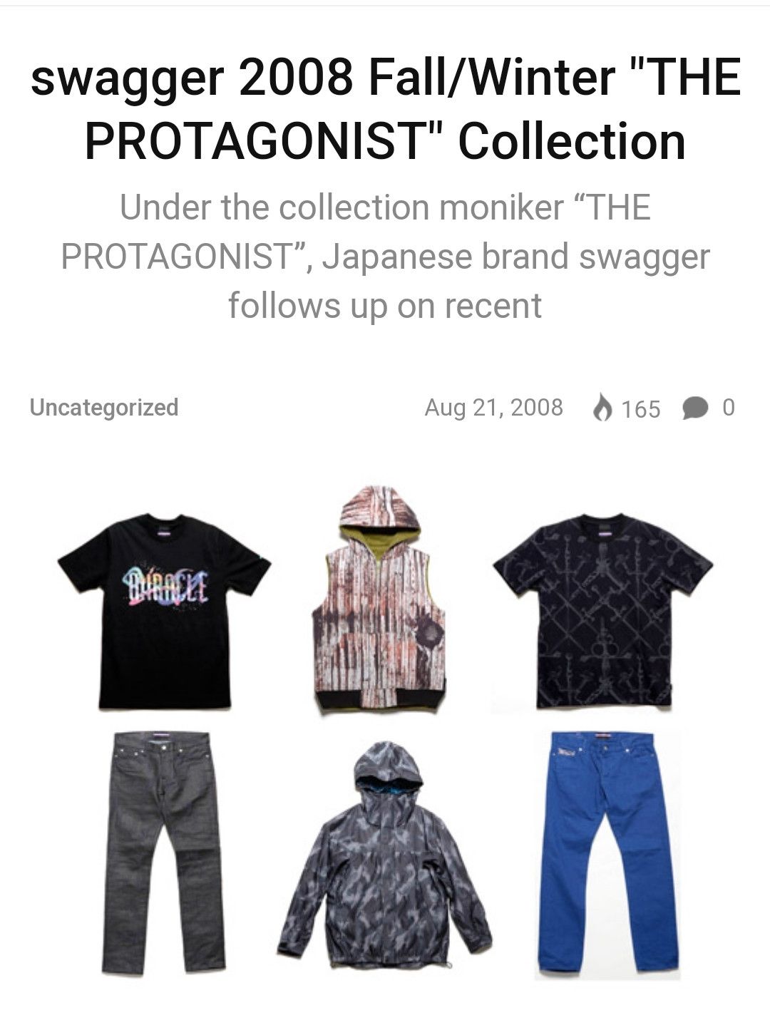 Japanese Brand swagger 2008 Fall Winter "THE PROTAGONIST" Collection Size US XL / EU 56 / 4 - 3 Thumbnail