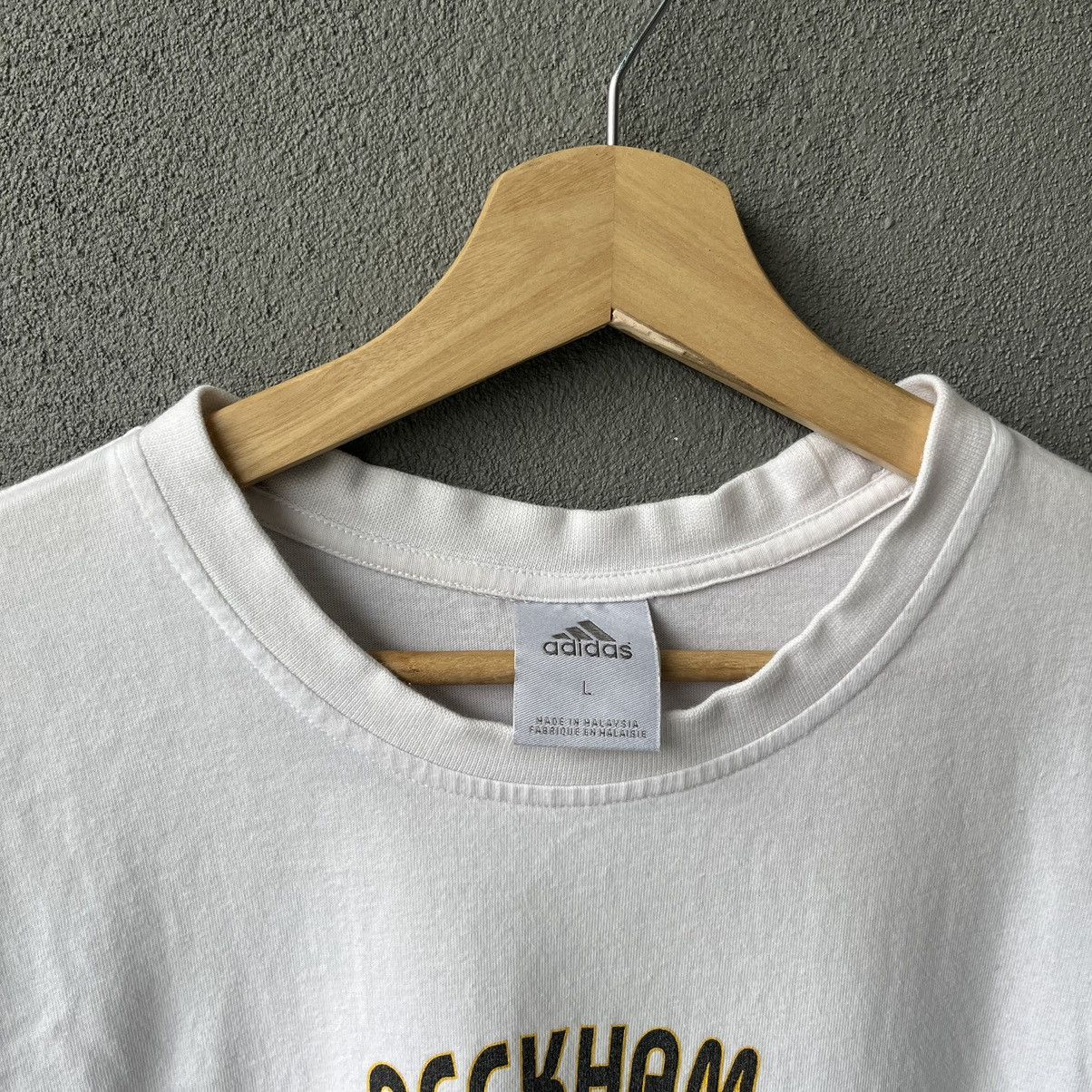 Adidas Vintage Adidas David Beckham 23 White T-shirt Size US L / EU 52-54 / 3 - 3 Thumbnail
