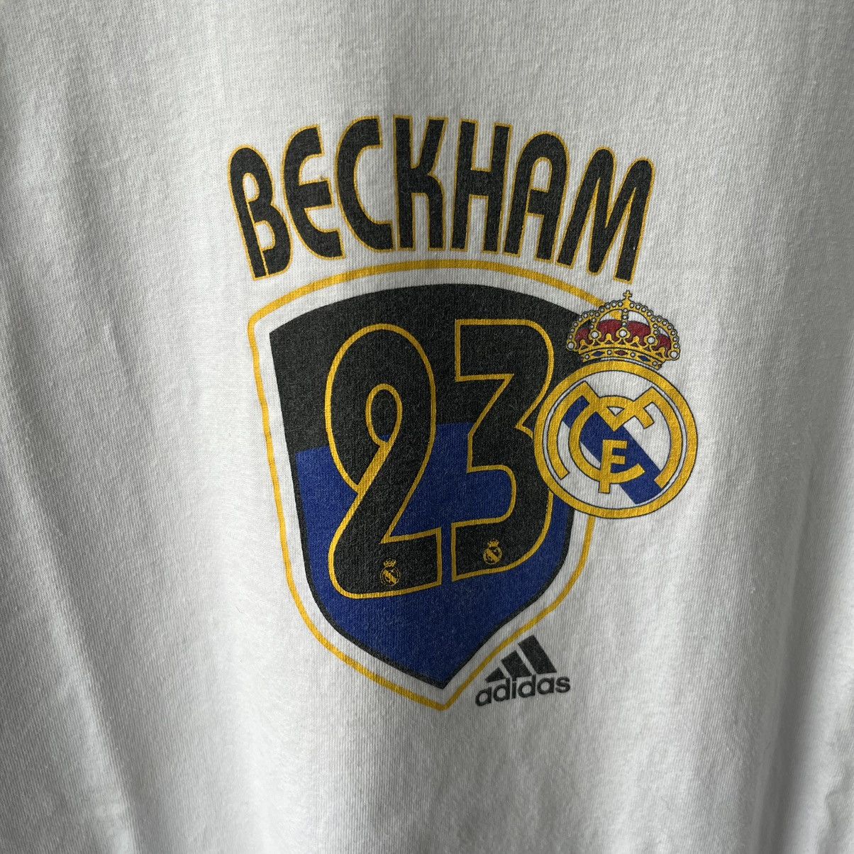 Adidas Vintage Adidas David Beckham 23 White T-shirt Size US L / EU 52-54 / 3 - 2 Thumbnail
