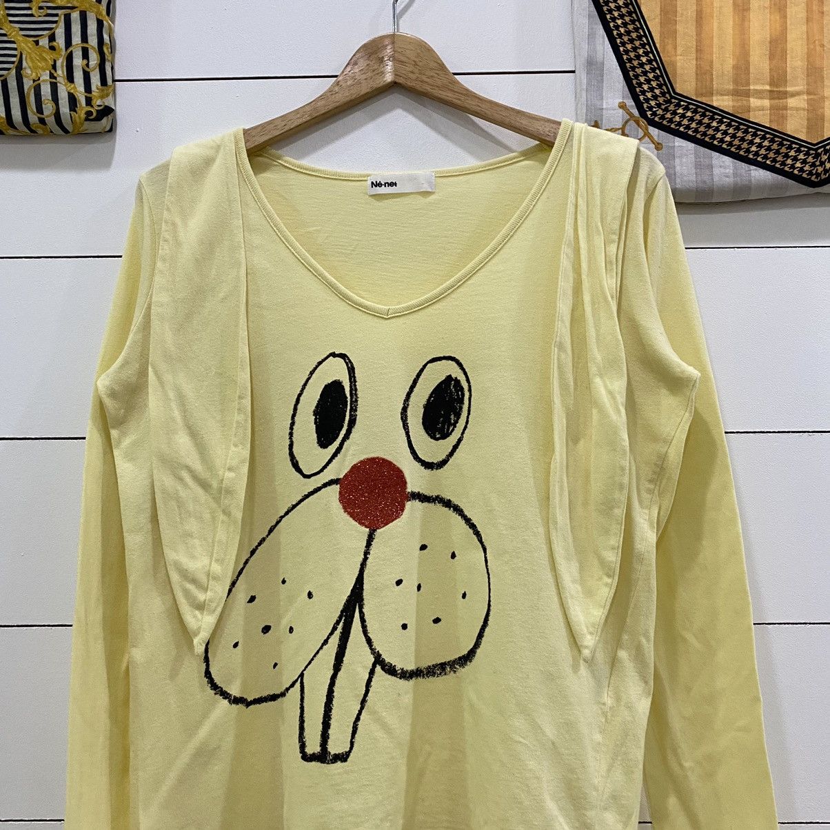 Issey Miyake × Japanese Brand × Ne-Net Ne-Net By Issey Miyake Rare Design Long sleeve Tee Tshirt Size US XS / EU 42 / 0 - 3 Thumbnail