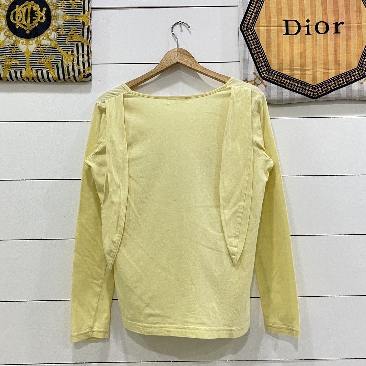 Issey Miyake × Japanese Brand × Ne-Net Ne-Net By Issey Miyake Rare Design Long sleeve Tee Tshirt Size US XS / EU 42 / 0 - 4 Thumbnail