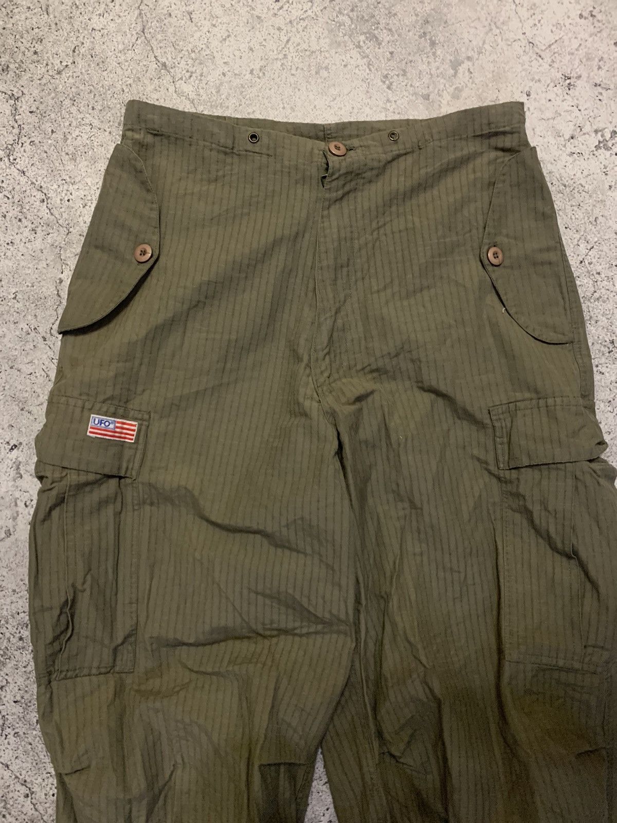 Japanese Brand Ufo cargo parachute bondage gorpcore loose fit pants Size US 32 / EU 48 - 3 Thumbnail