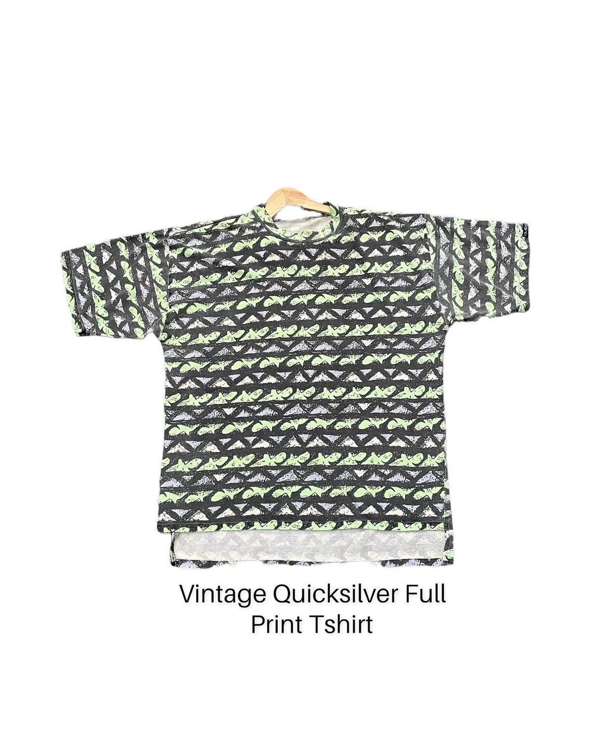 Quiksilver Vintage Quicksilver Full Print Tshirt Size US XL / EU 56 / 4 - 1 Thumbnail