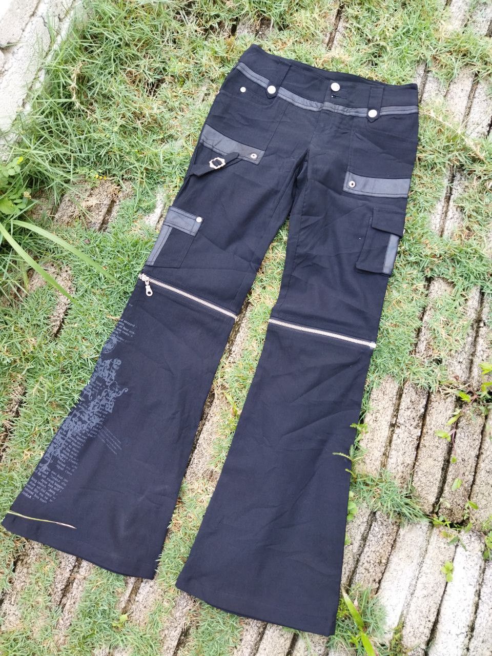 OZZ ONESTE Zipper Bontage Pants