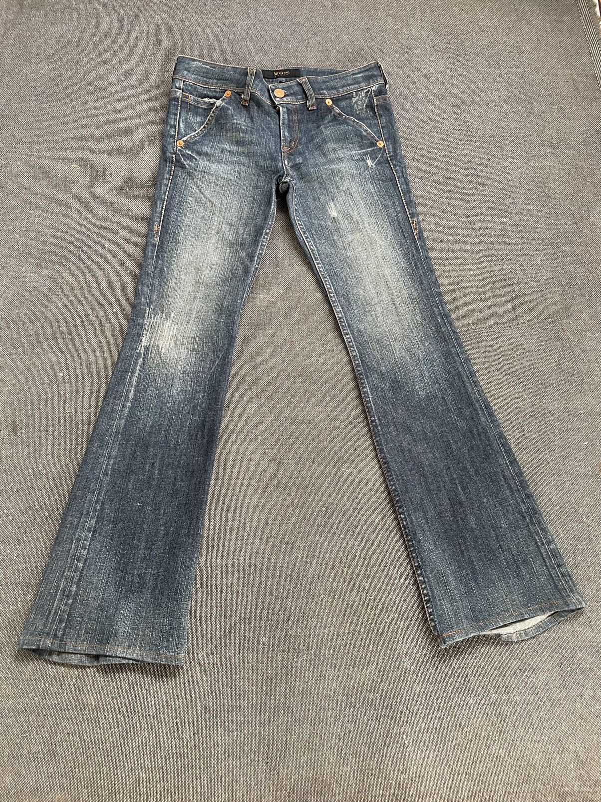 Flare Japanese Brand WOW Low Rise Jeans
