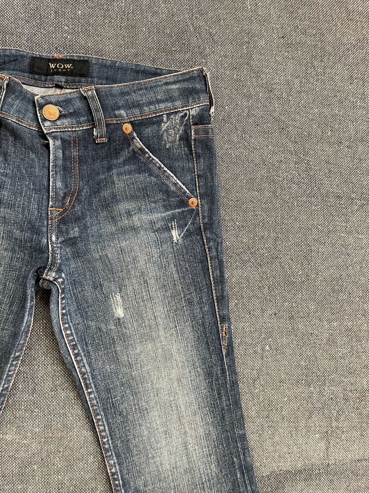 Flare Japanese Brand WOW Low Rise Jeans