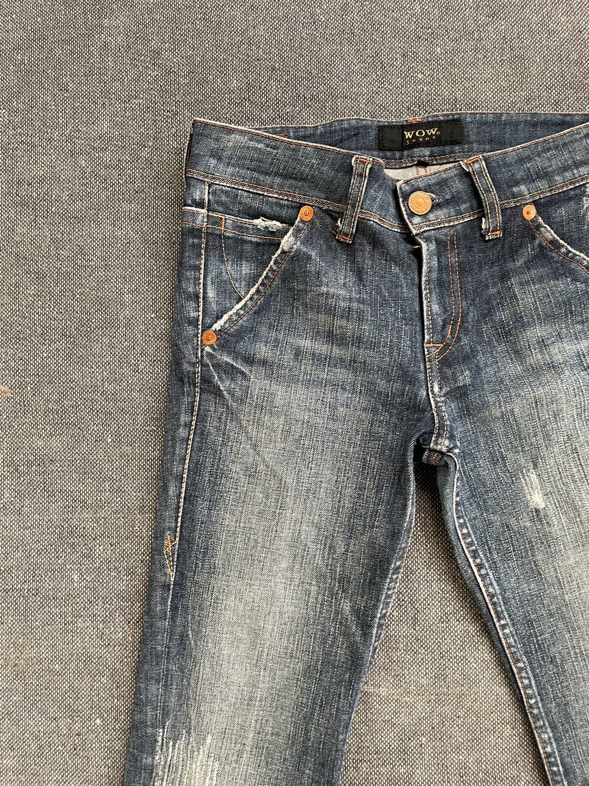 Flare Japanese Brand WOW Low Rise Jeans