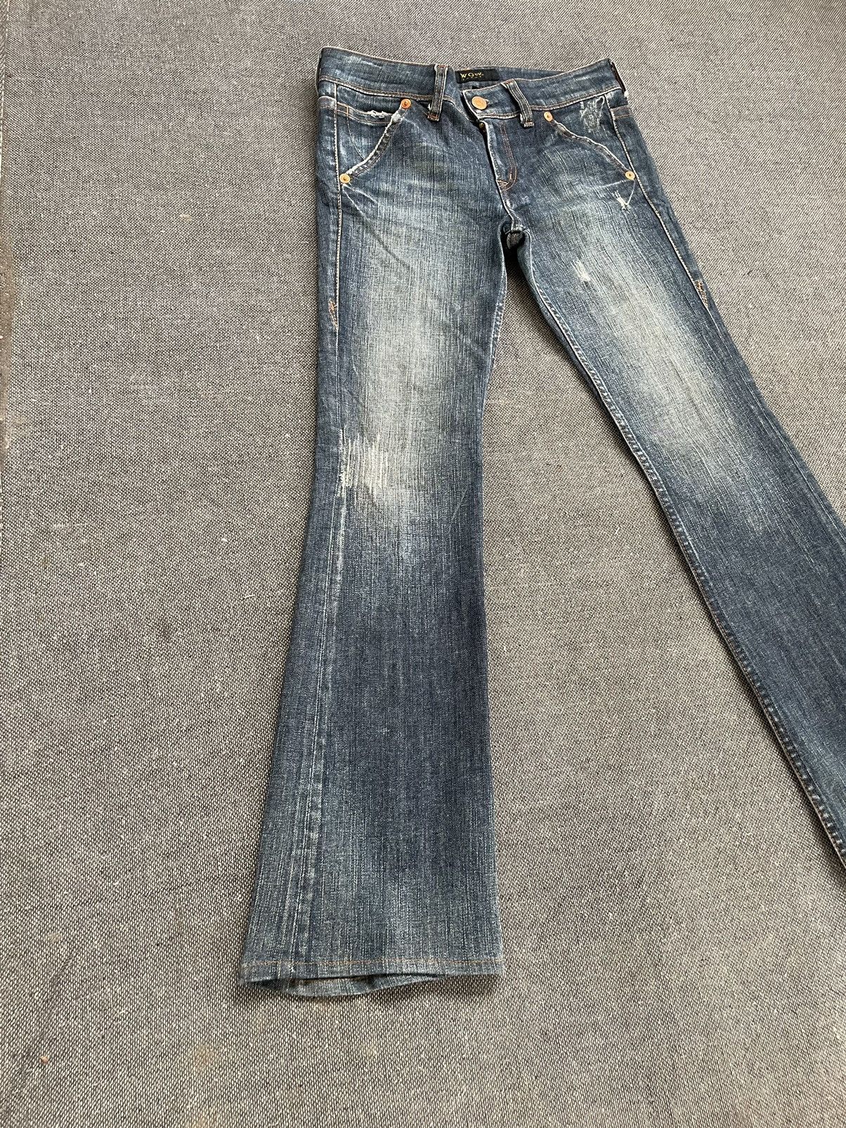 Flare Japanese Brand WOW Low Rise Jeans