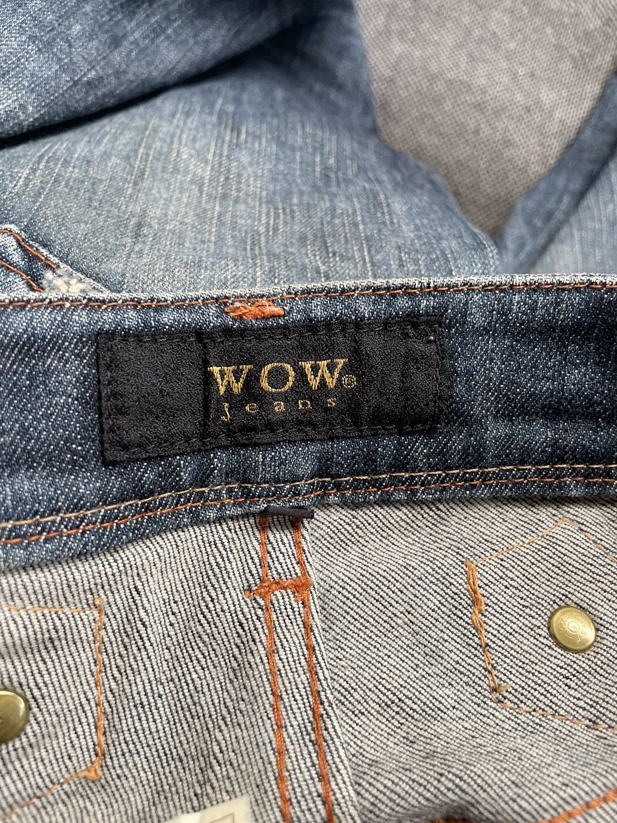 Flare Japanese Brand WOW Low Rise Jeans