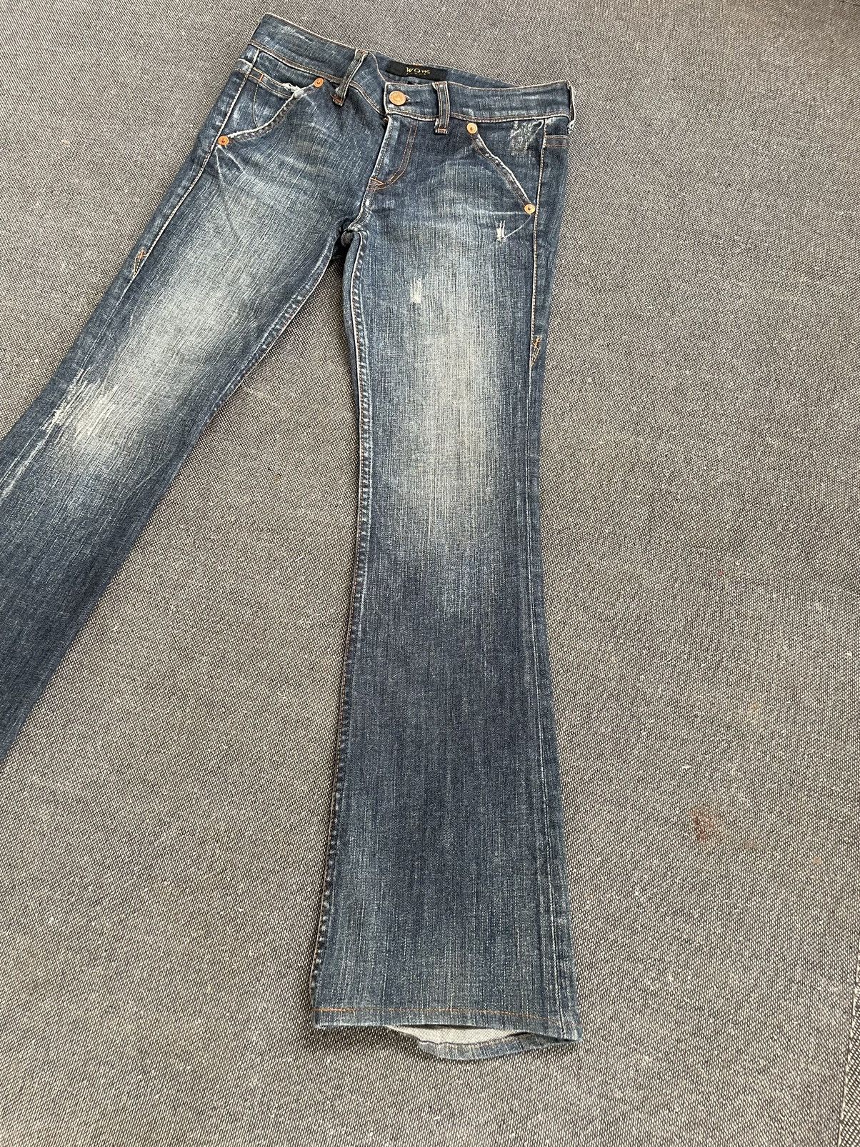 Flare Japanese Brand WOW Low Rise Jeans