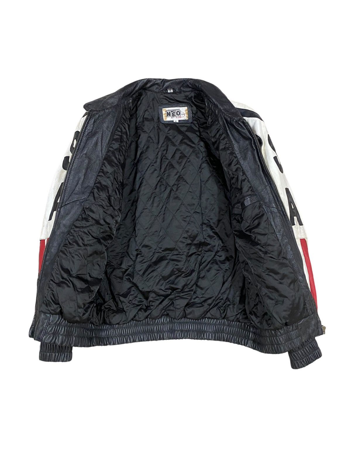Vintage Vtg🔥Neo Blood Tokyo America Flag Leather Jacket Size US M / EU 48-50 / 2 - 3 Thumbnail