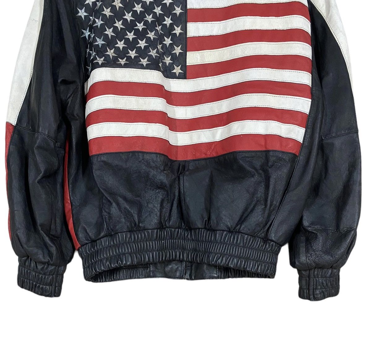 Vintage Vtg🔥Neo Blood Tokyo America Flag Leather Jacket Size US M / EU 48-50 / 2 - 14 Thumbnail