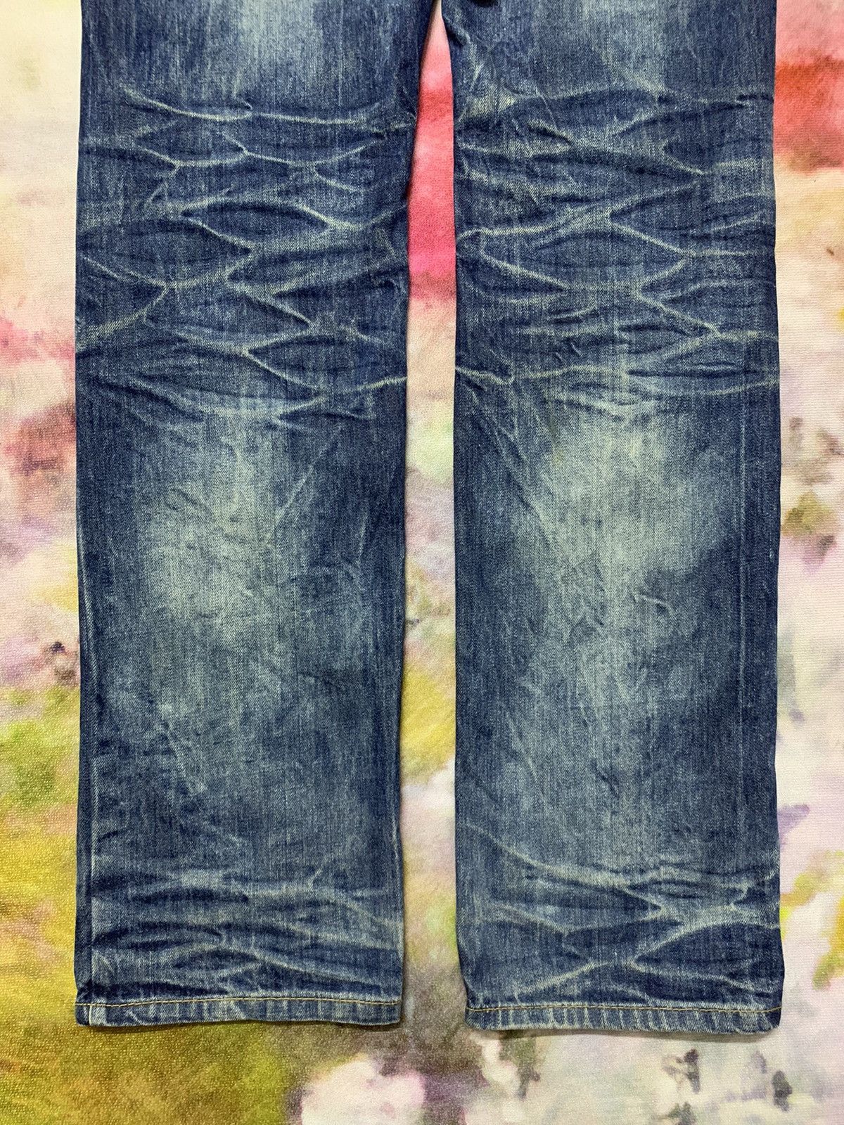 Hysteric Glamour Japanese Brand Red Pepper Washed Denim Straight Cut Size US 33 - 5 Thumbnail