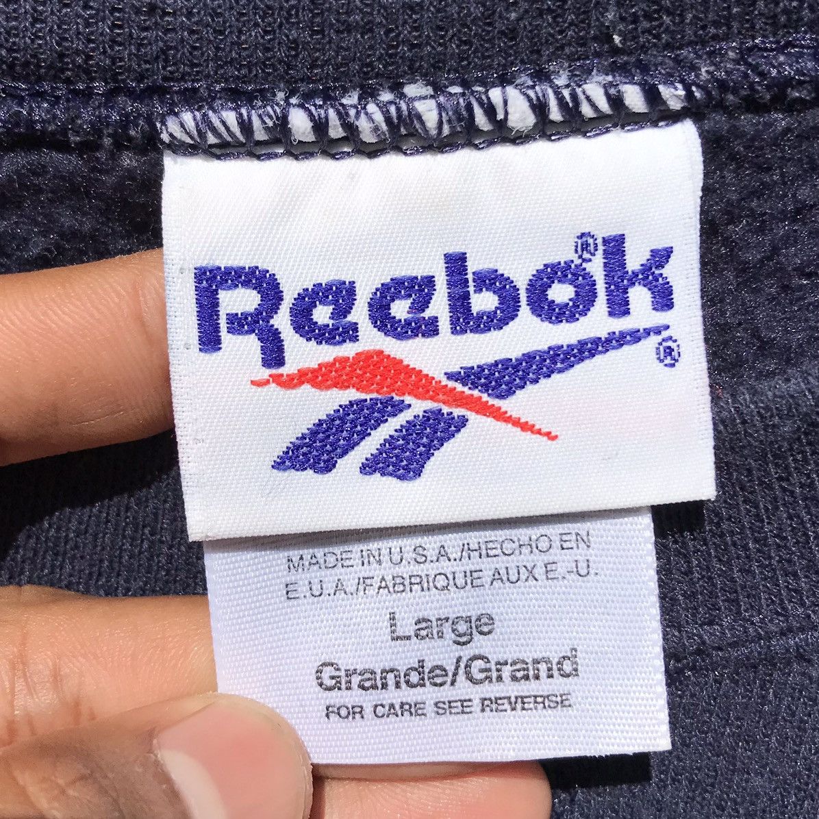 Reebok × Vintage Vintage 90s Reebok Sweatshirt Reebok Sportswear. Size US L / EU 52-54 / 3 - 8 Thumbnail
