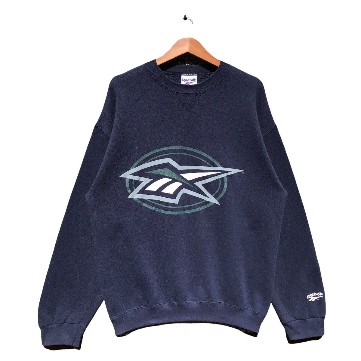 Reebok × Vintage Vintage 90s Reebok Sweatshirt Reebok Sportswear. Size US L / EU 52-54 / 3 - 1 Thumbnail