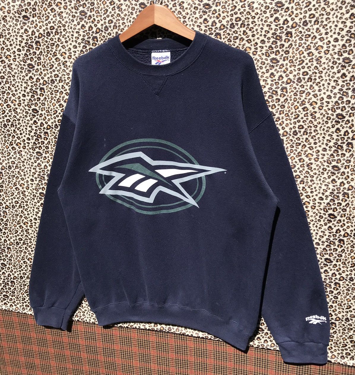 Reebok × Vintage Vintage 90s Reebok Sweatshirt Reebok Sportswear. Size US L / EU 52-54 / 3 - 4 Thumbnail