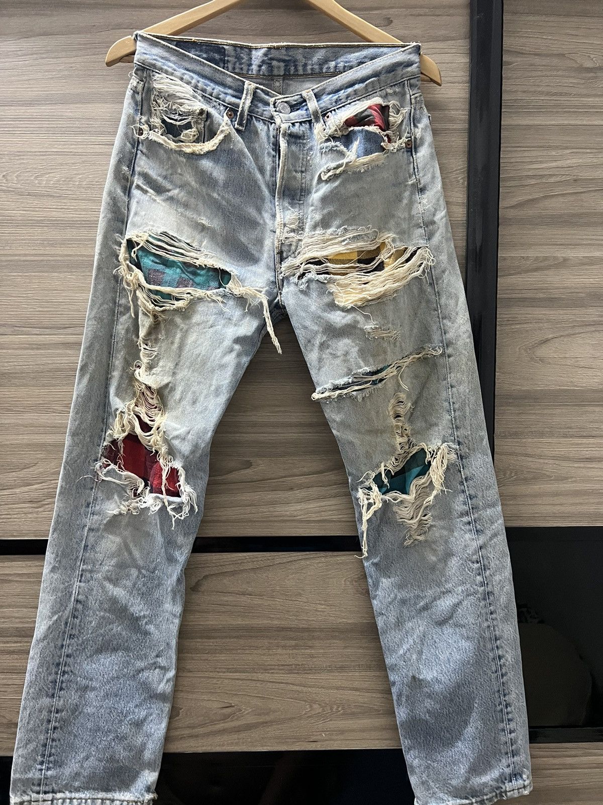 Levi's Vintage Clothing Levis 501 xx USA vintage 90s distressed rugged nice Size US 32 / EU 48 - 1 Thumbnail