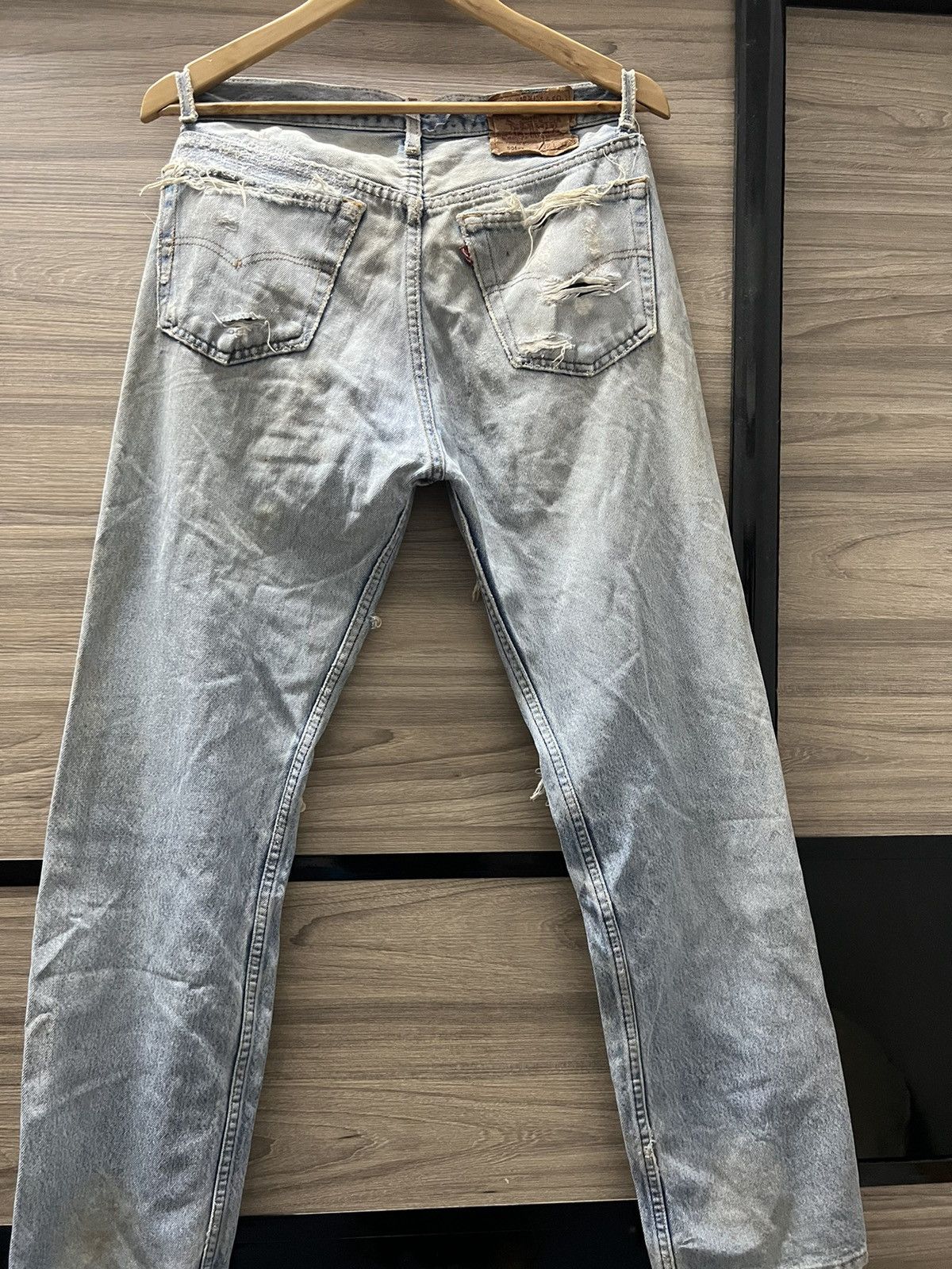 Levi's Vintage Clothing Levis 501 xx USA vintage 90s distressed rugged nice Size US 32 / EU 48 - 7 Thumbnail