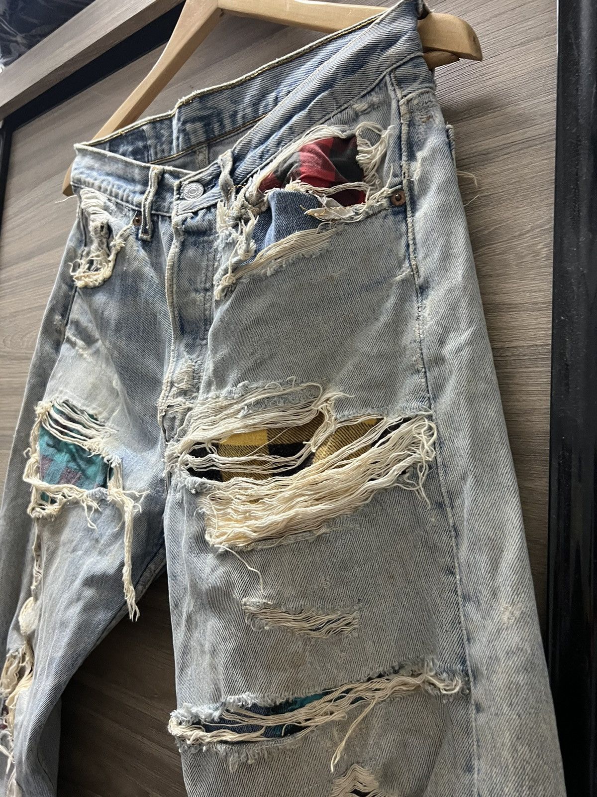 Levi's Vintage Clothing Levis 501 xx USA vintage 90s distressed rugged nice Size US 32 / EU 48 - 4 Thumbnail
